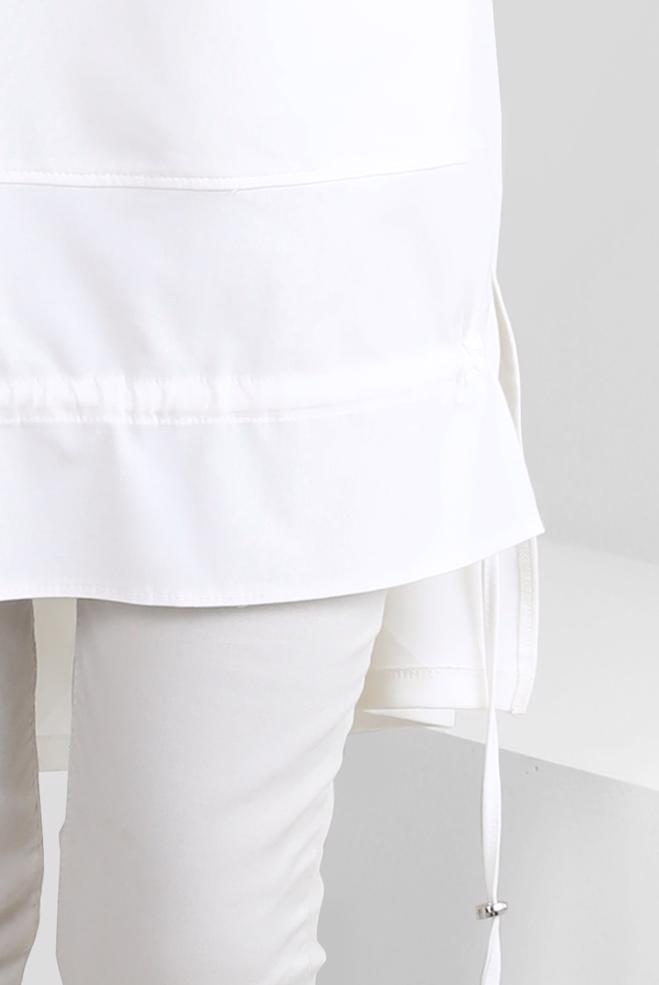 Tesettür giyim BEYAZ TAŞ BASKILI EŞOFMAN TUNİK 44182 - ALVİNA