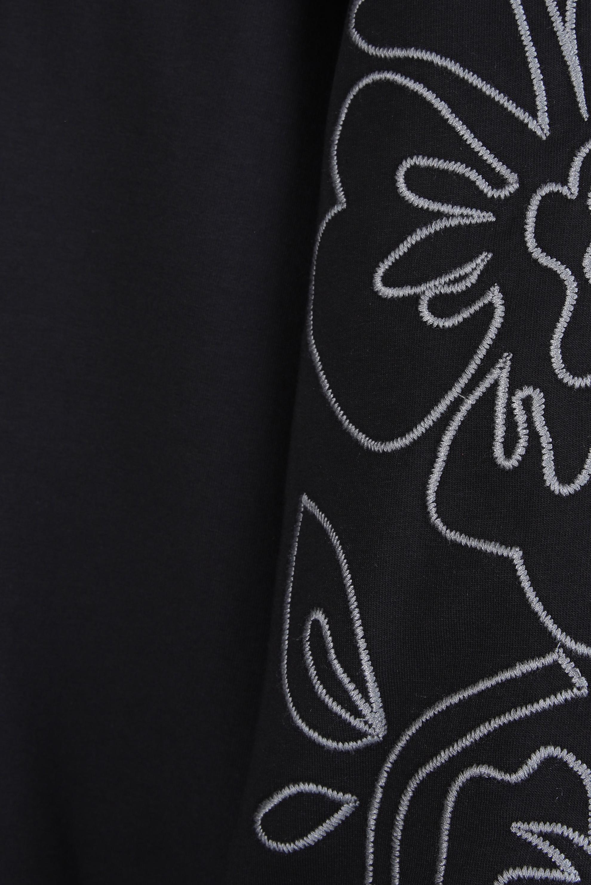 Tesettür giyim SİYAH DESENLİ EŞOFMAN TUNİK 44237