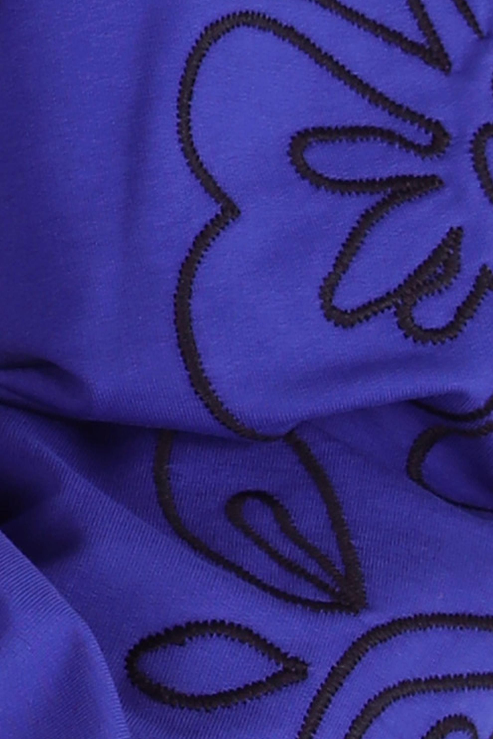 Tesettür giyim LACİVERT DESENLİ EŞOFMAN TUNİK 44237