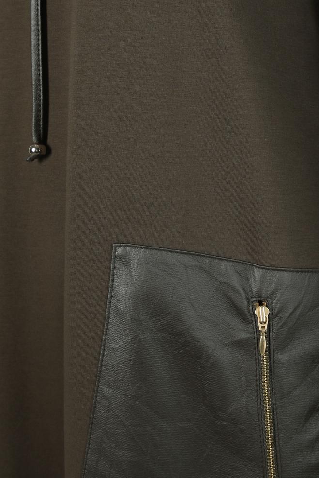 Vêtements hijab KAKI ROBE DE SURVÊTEMENT AVEC POCHE 44238 - ALVİNA