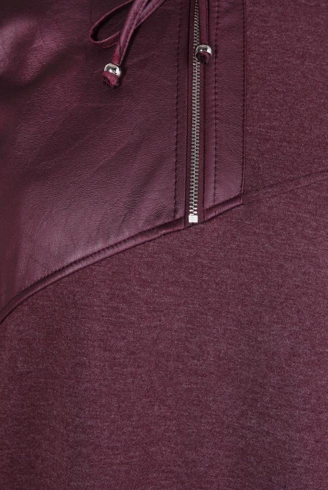 Vêtements hijab PRUNE ROBE DE SURVÊTEMENT AVEC POCHE 44238 - ALVİNA