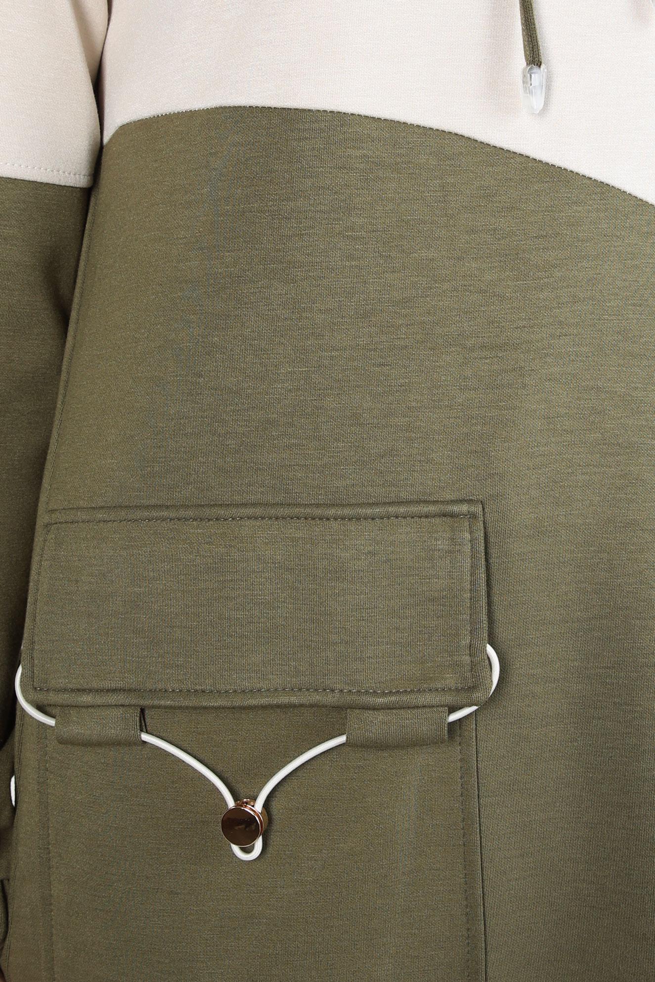 Tesettür giyim HAKİ PANTOLONLU EŞOFMAN TAKIM 44239