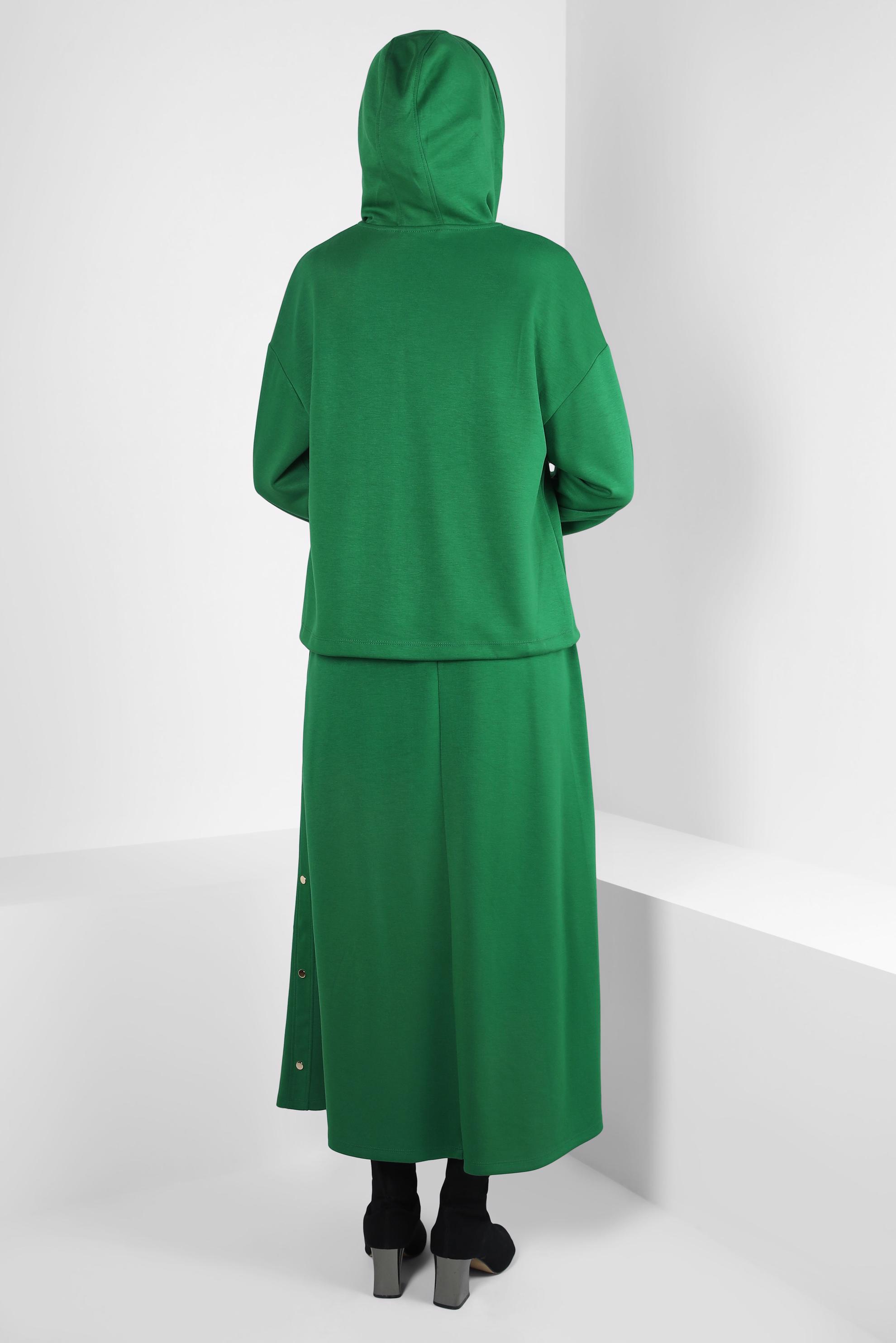 Vêtements hijab VERT ENSEMBLE DE SURVÊTEMENT À JUPE 44240