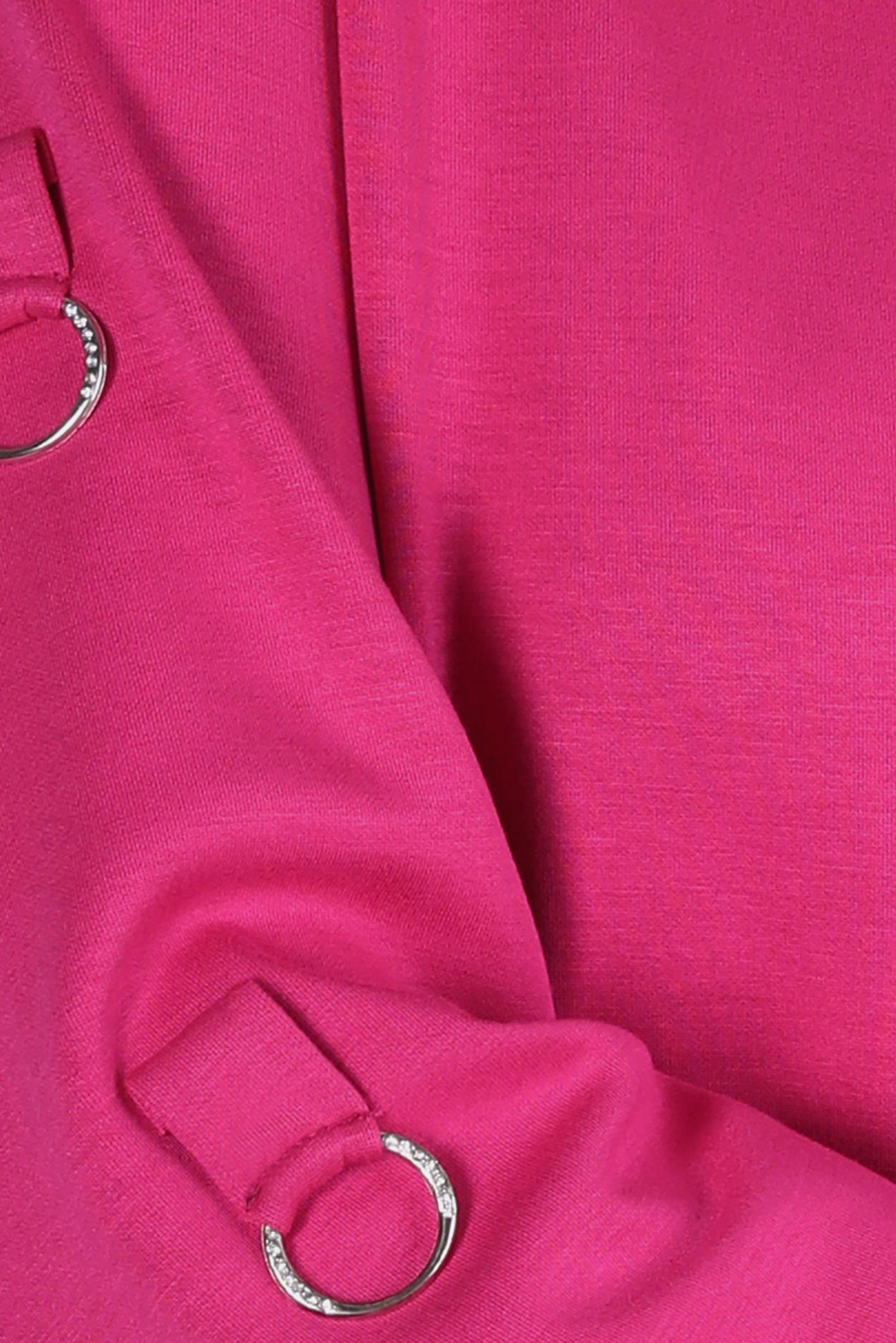 Tesettür giyim FUŞYA METAL AKSESUARLI EŞOFMAN TUNİK 44242