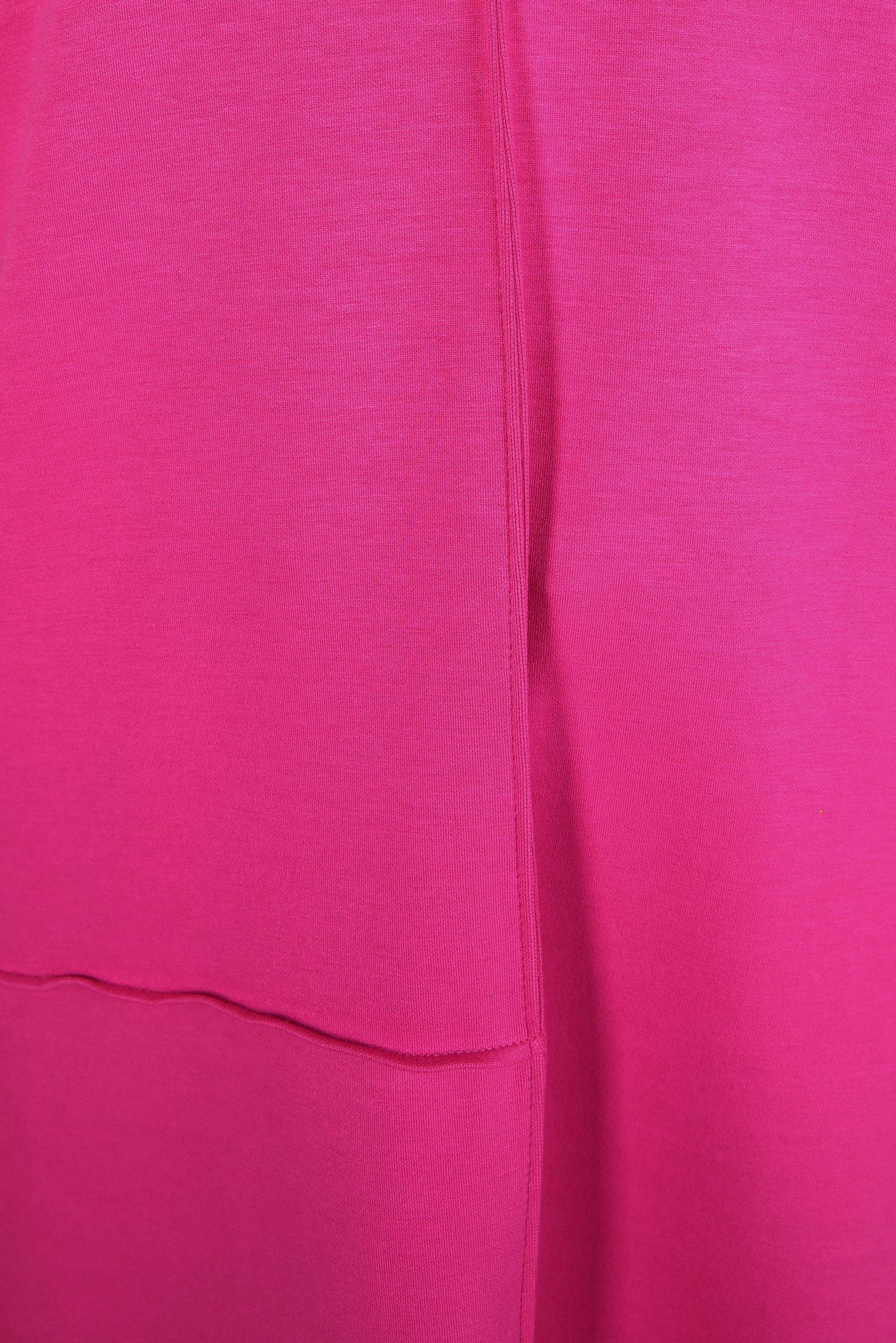 Tesettür giyim FUŞYA BAĞCIKLI YAKA EŞOFMAN TUNİK 44257
