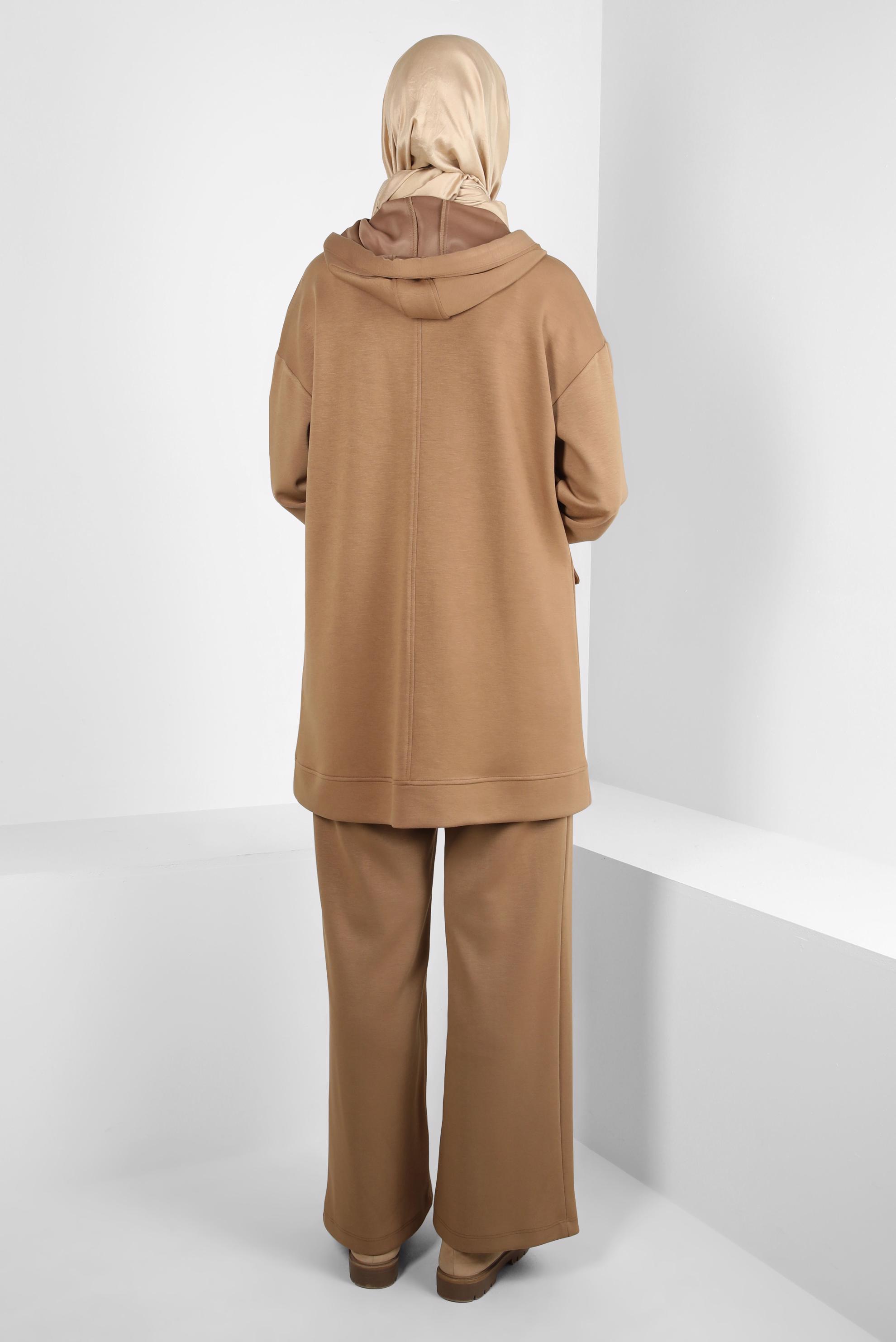 Vêtements hijab BRUN COSTUME PANTALON DE SURVÊTEMENT 44260