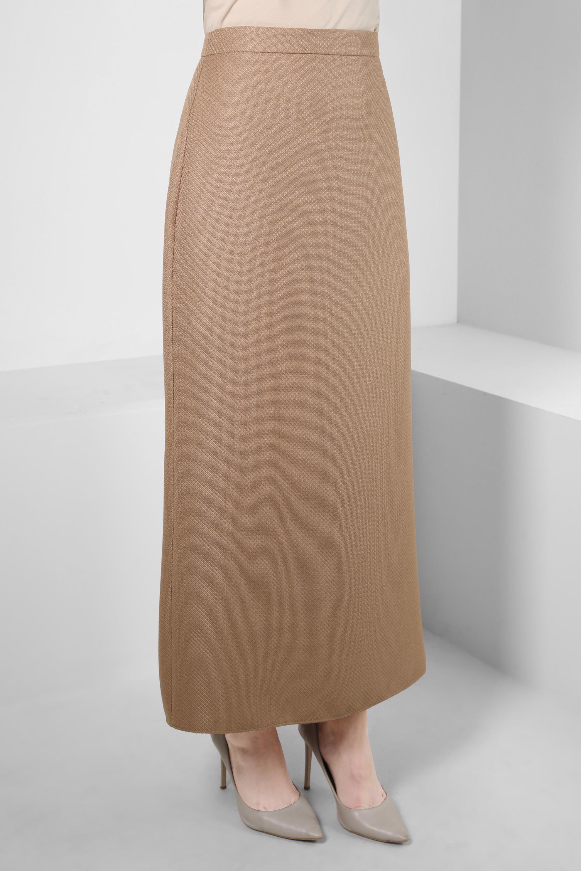 Hijab clothing BROWN STRAIGHT CUT SKIRT 60511