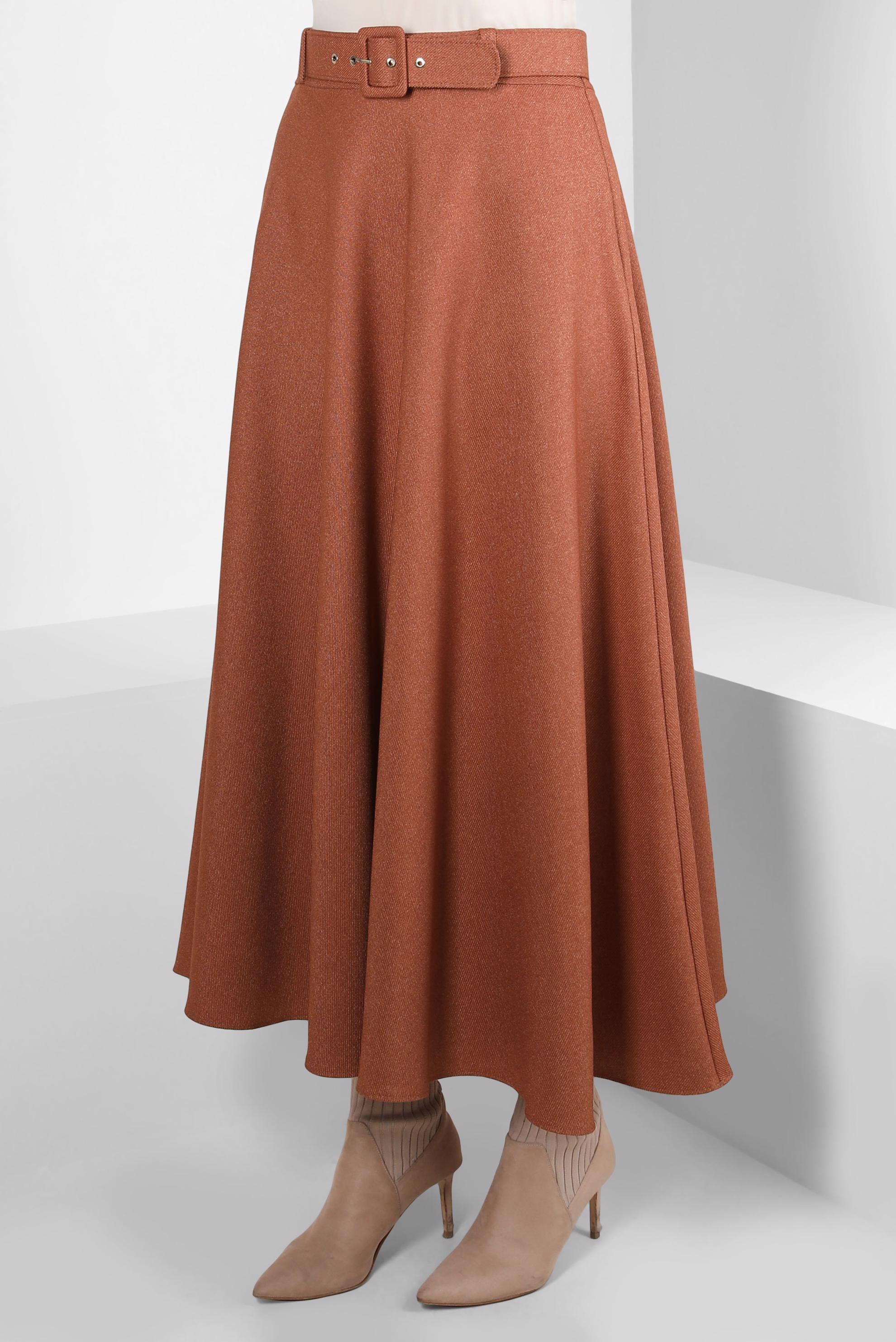 Vêtements hijab ORANGE JUPE CEINTURE 60515