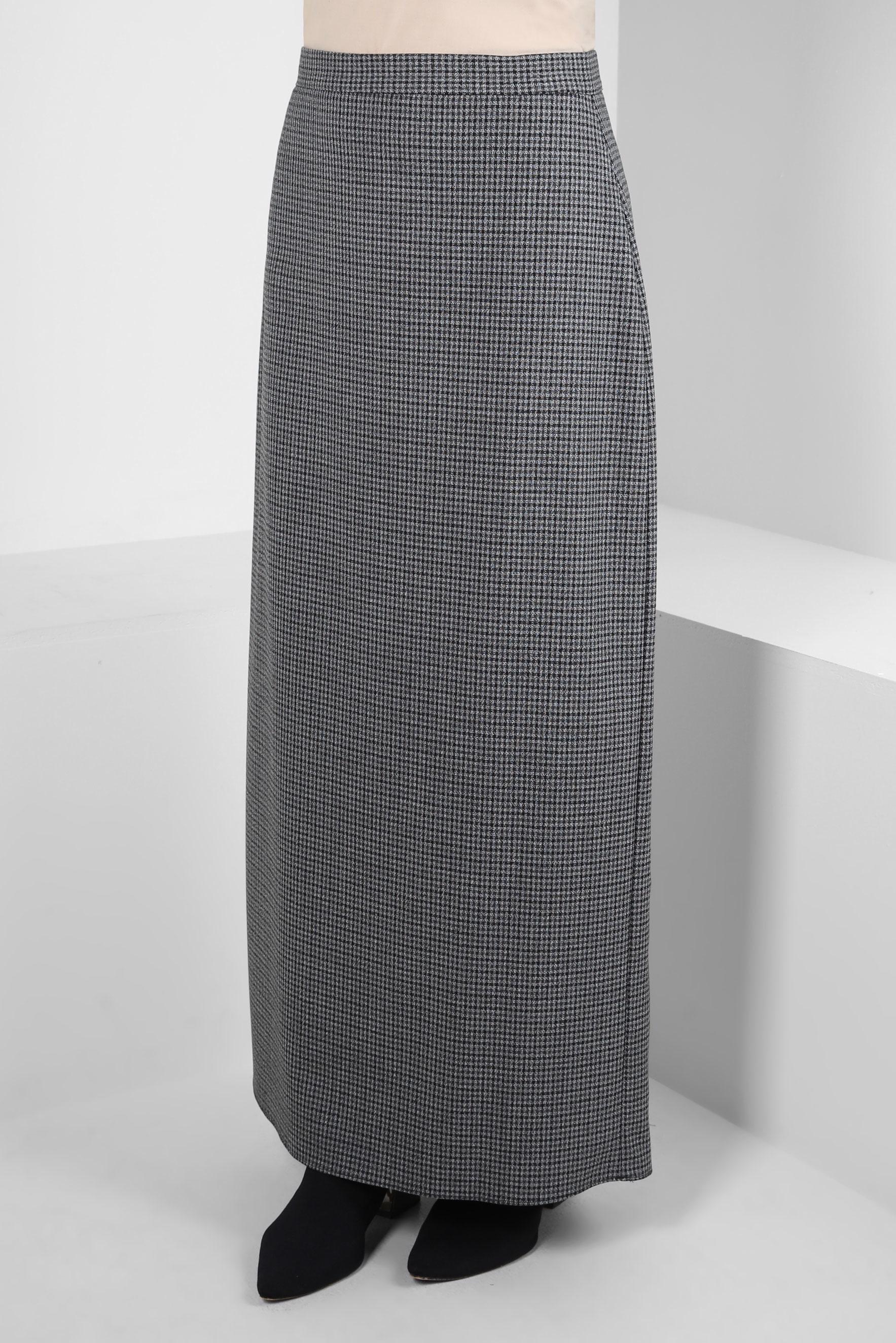 Vêtements hijab NOIR JUPE À MOTIFS À CARREAUX 60519