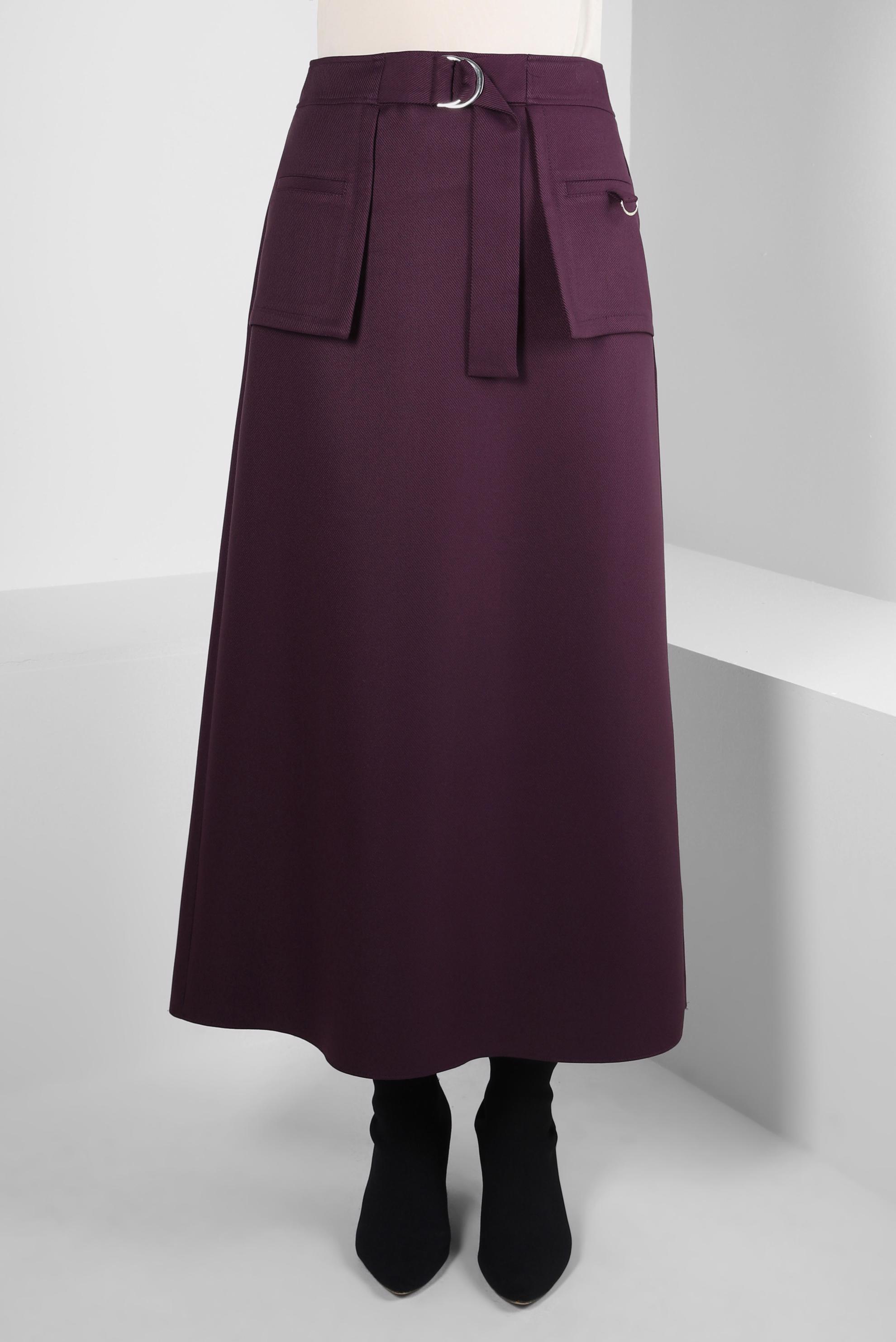 Vêtements hijab PRUNE JUPE AVEC ACCESSOIRE EN MÉTAL 60528