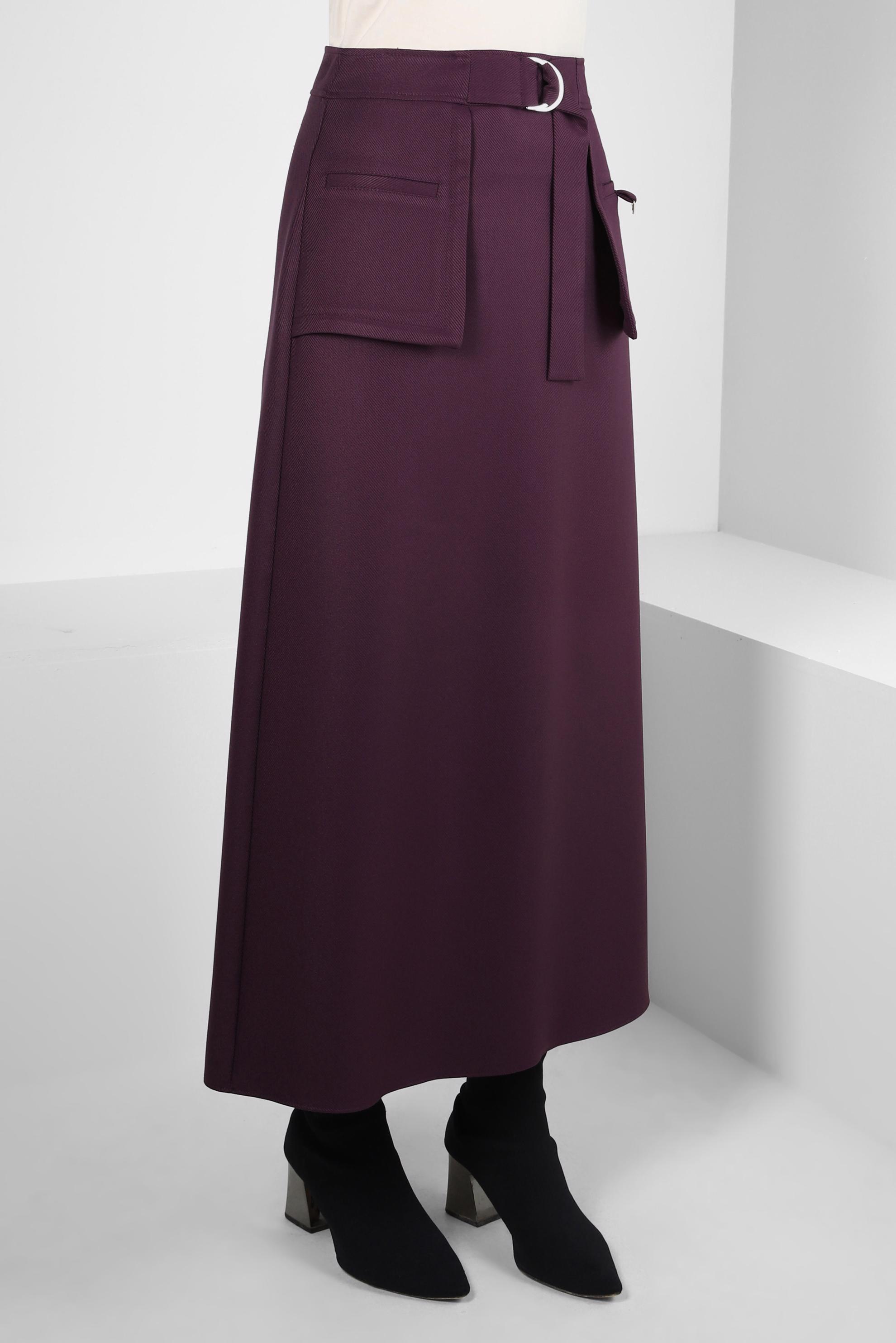 Vêtements hijab PRUNE JUPE AVEC ACCESSOIRE EN MÉTAL 60528