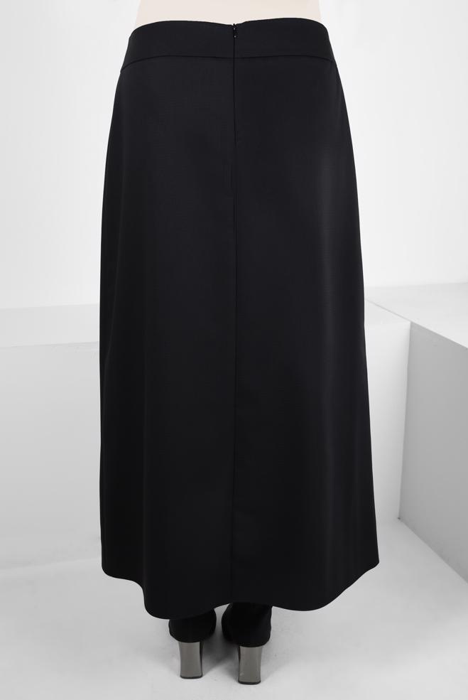 Vêtements hijab NOIR JUPE AVEC DÉTAIL ACCESSOIRE 60529 - ALVİNA