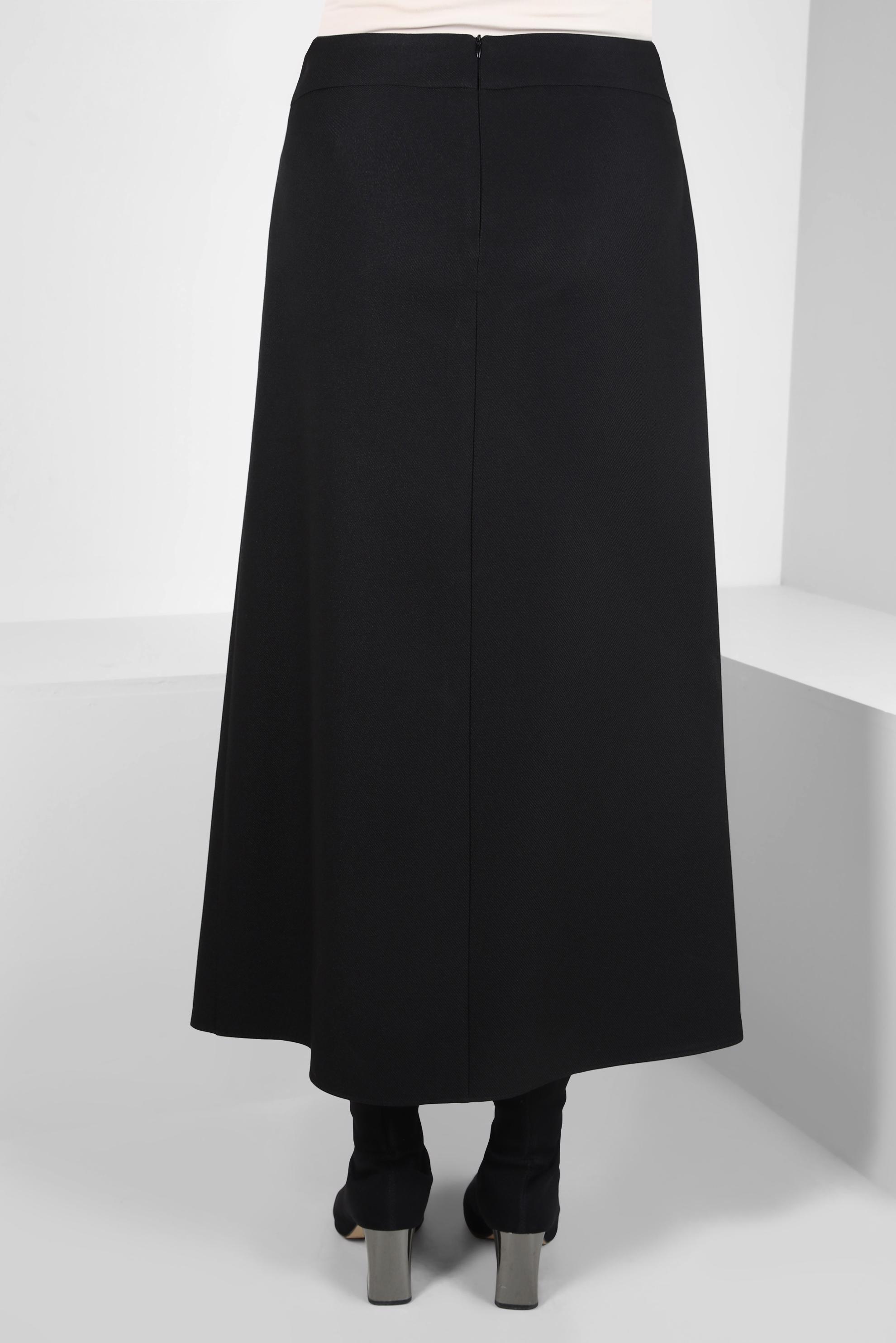 Tesettür giyim SİYAH AKSESUAR DETAYLI ETEK 60530