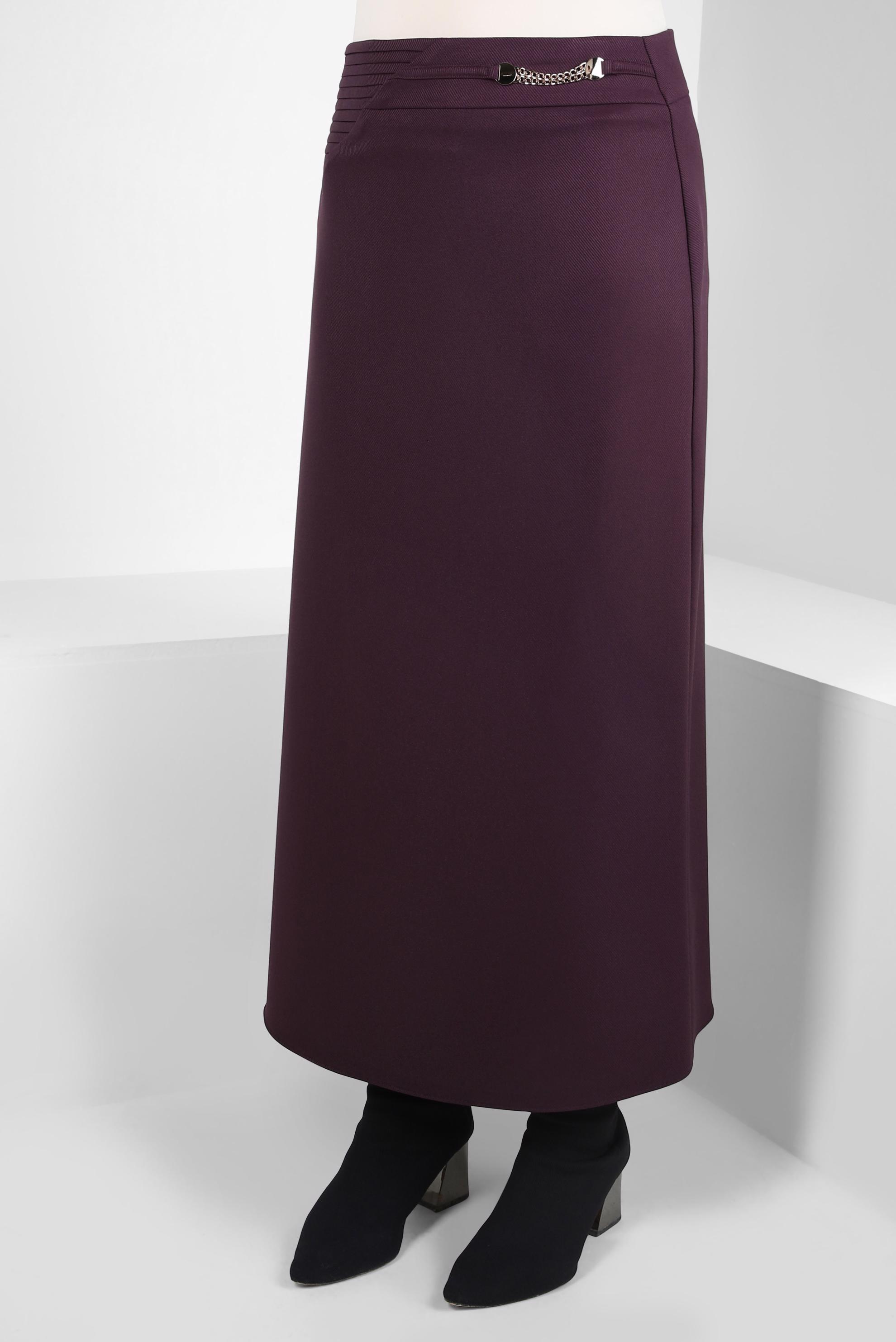 Vêtements hijab PRUNE JUPE AVEC DÉTAIL ACCESSOIRE 60530