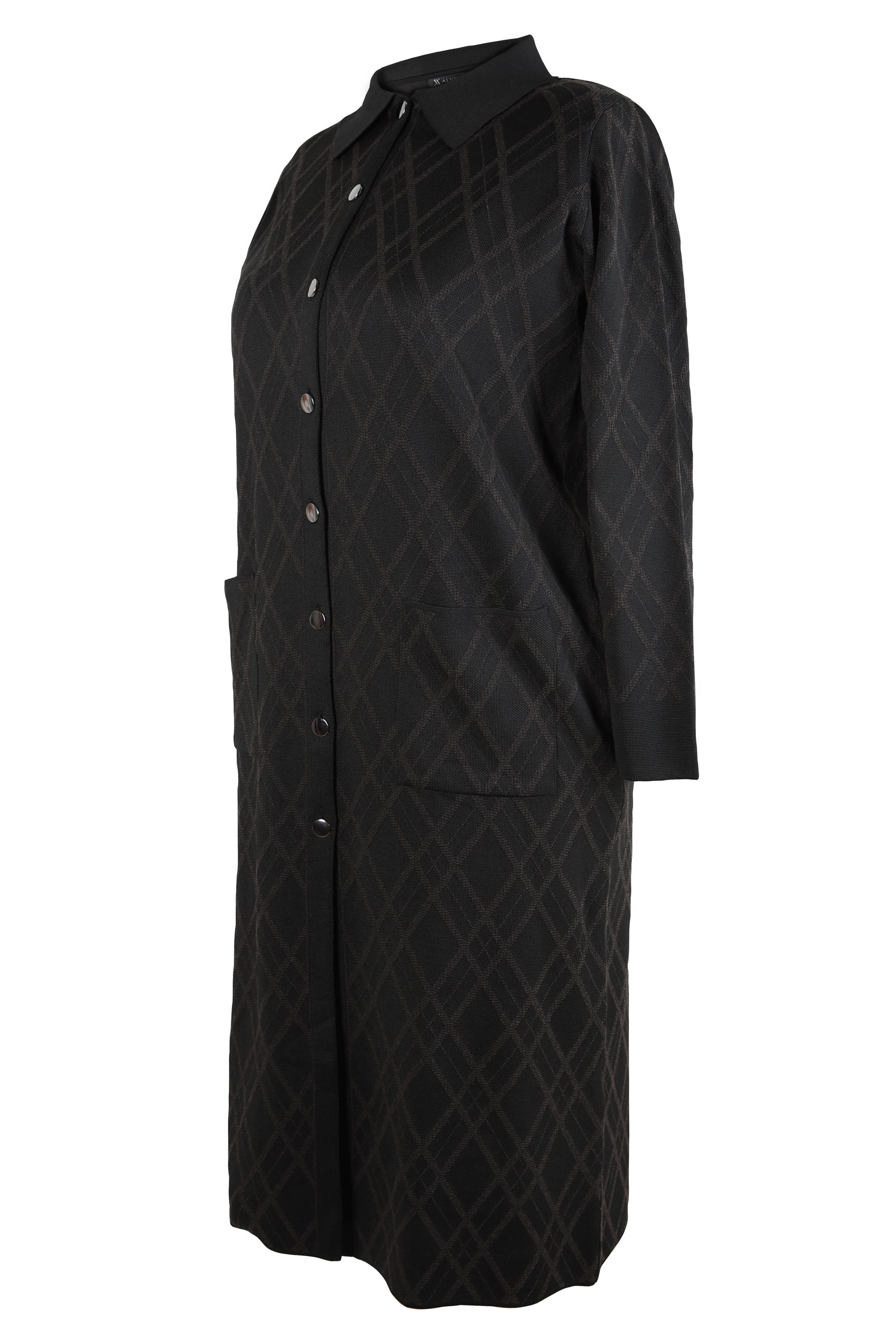 Vêtements hijab BRUN CARDIGAN EN TRICOT À MOTIFS 20450