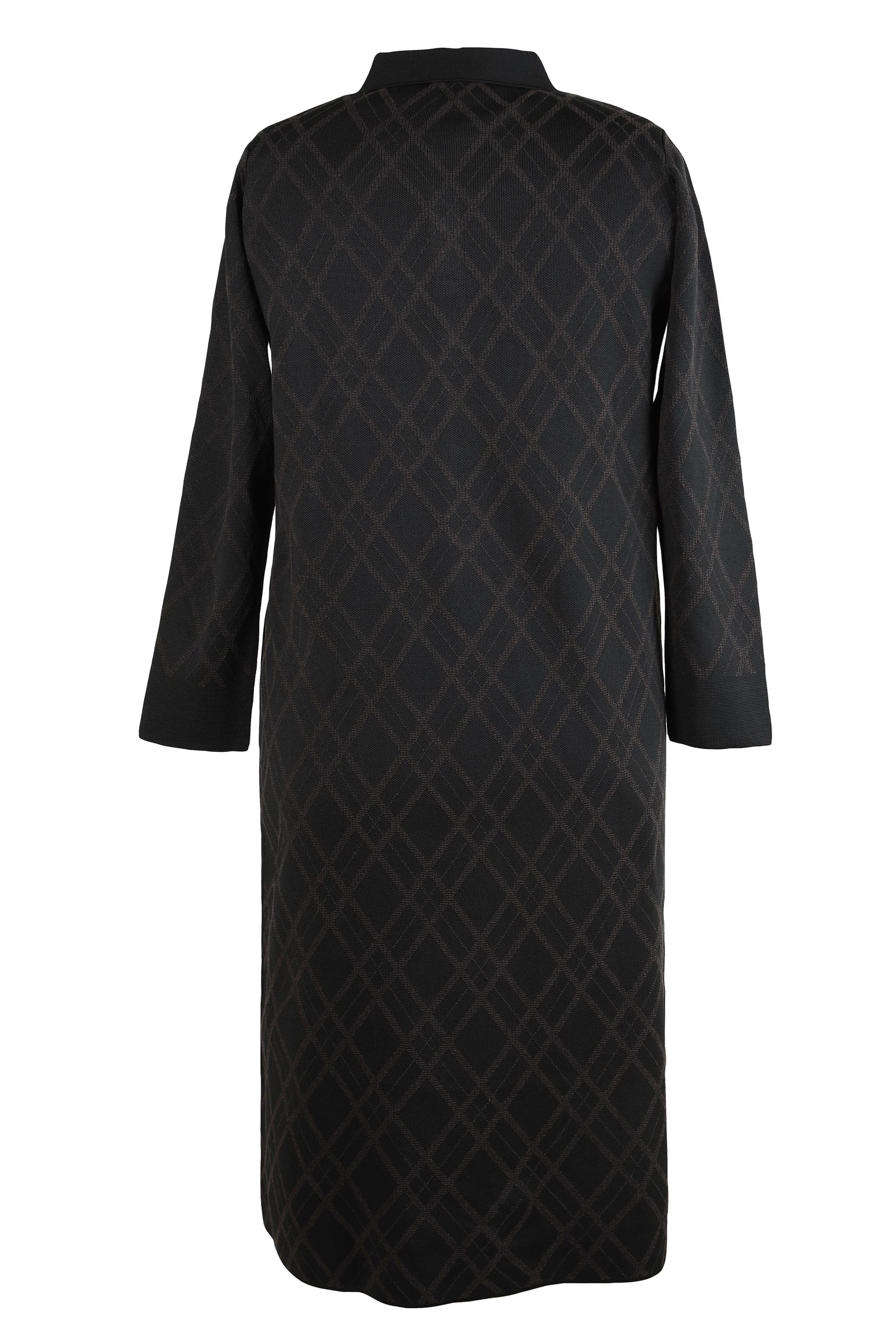 Vêtements hijab BRUN CARDIGAN EN TRICOT À MOTIFS 20450