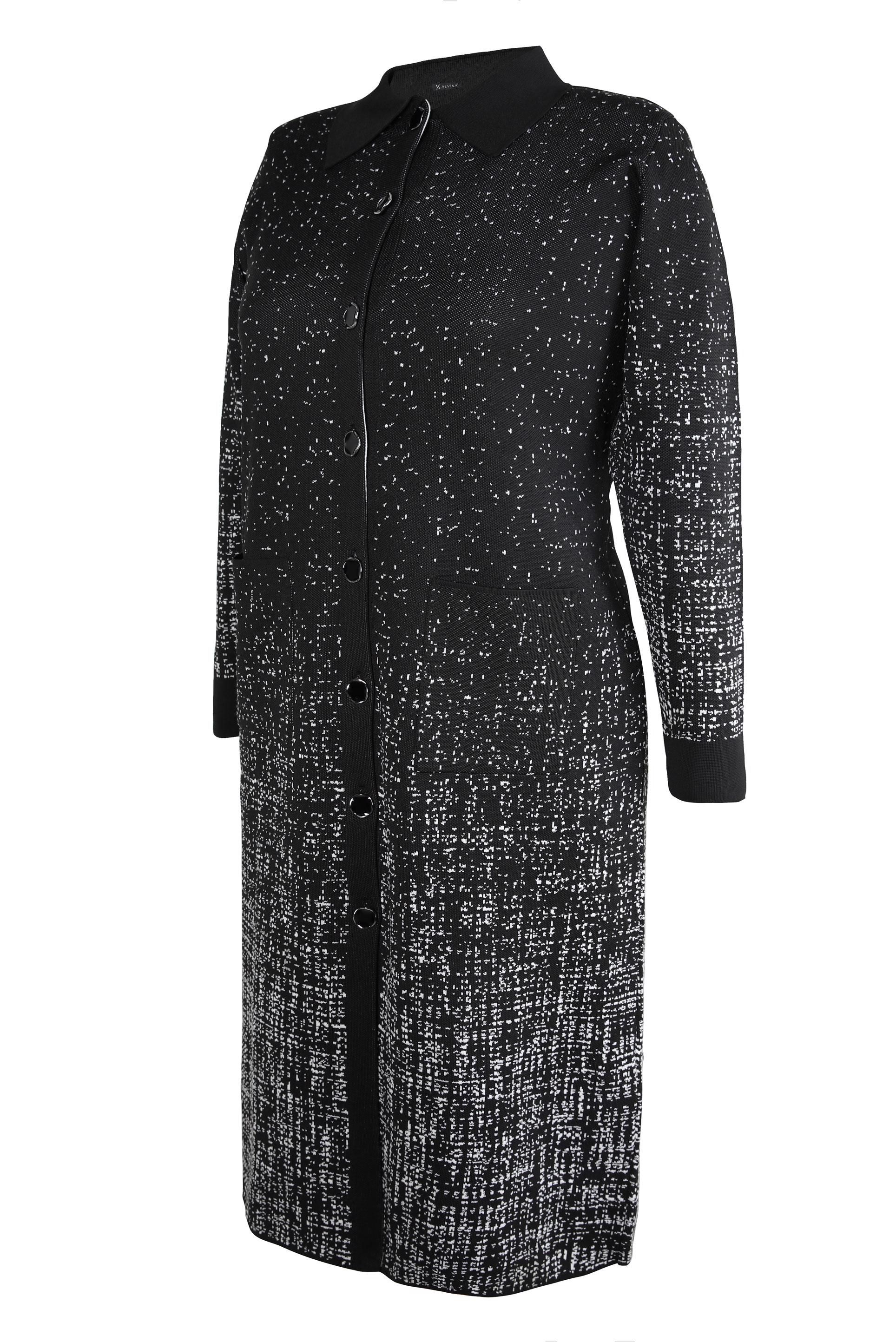 Vêtements hijab NOIR CARDIGAN EN TRICOT BOUTONS 20452