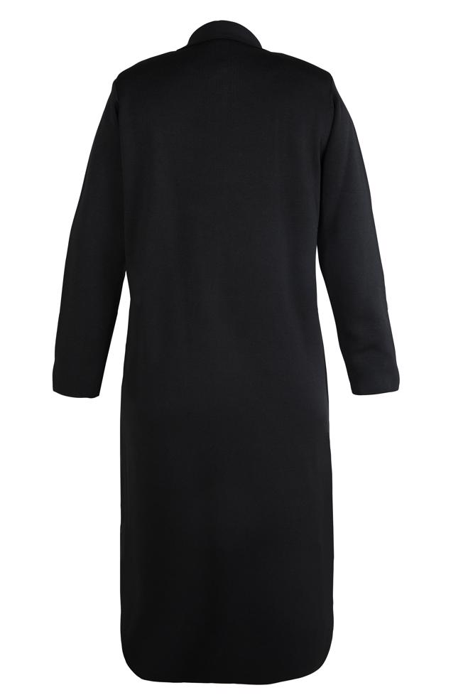 Vêtements hijab NOIR GILET EN MAILLE 20454 - ALVİNA