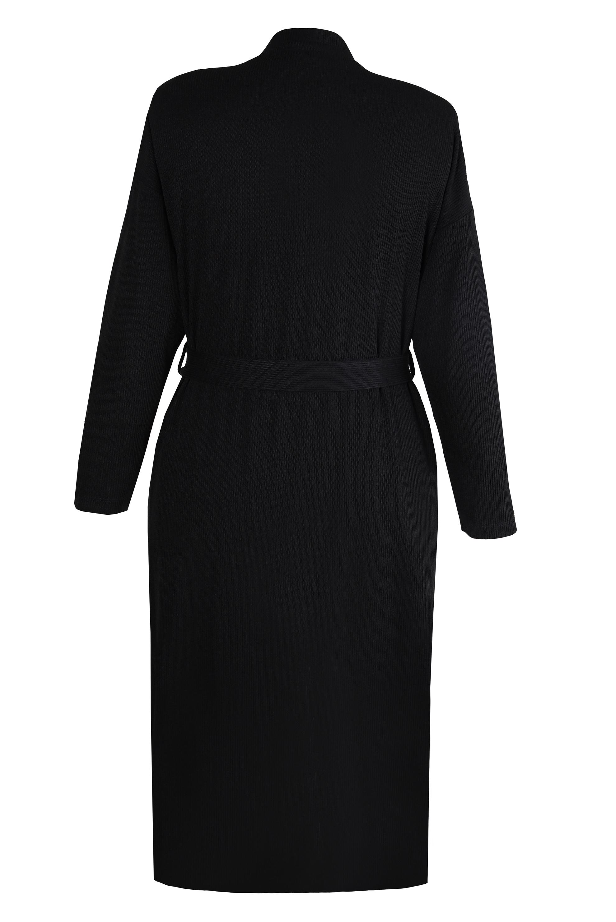 Vêtements hijab NOIR CARDIGAN CEINTURE 20478