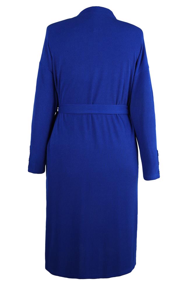 Vêtements hijab BLEU MARINE CARDIGAN CEINTURE 20478 - ALVİNA