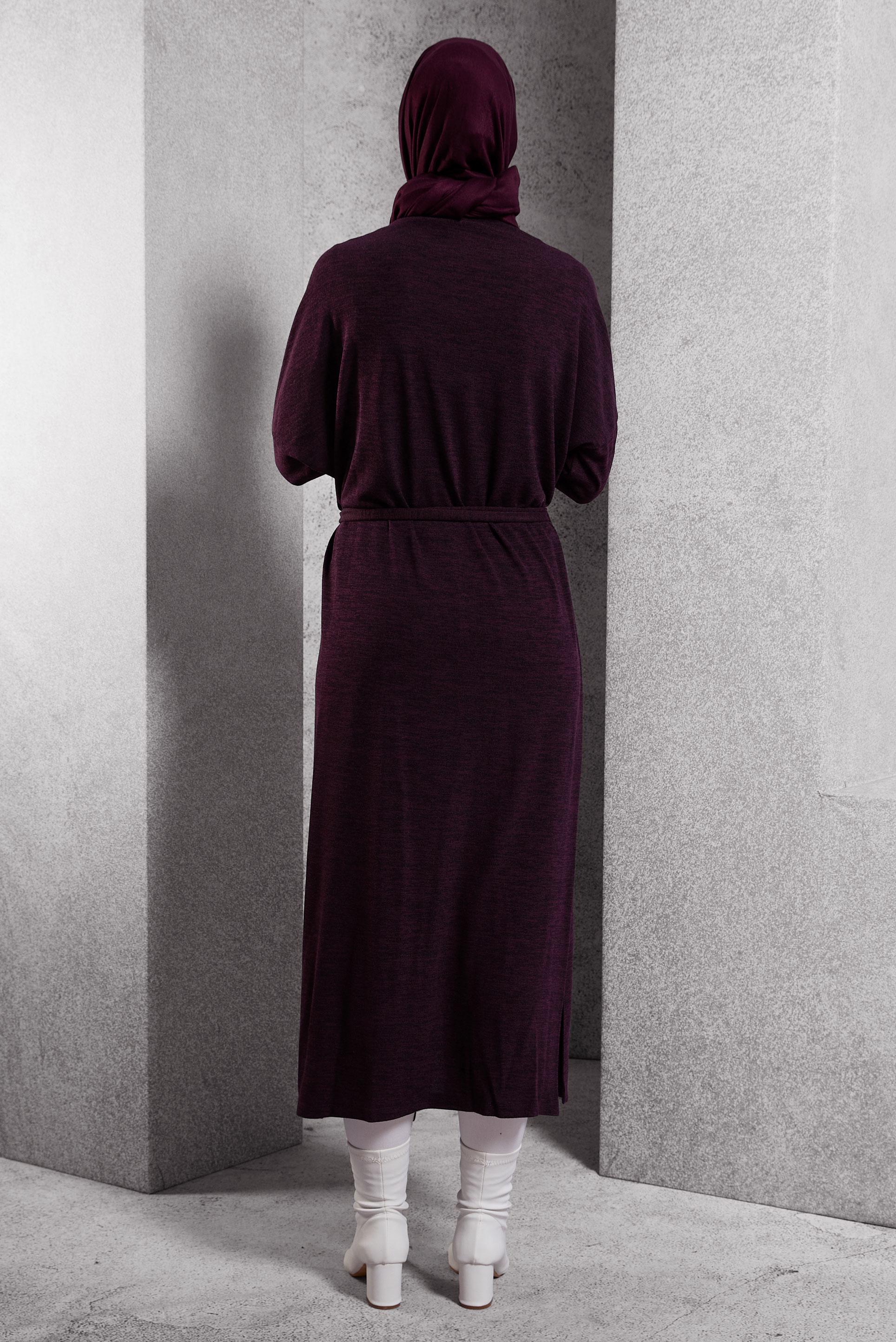 Vêtements hijab PRUNE CARDIGAN CEINTURE 44337