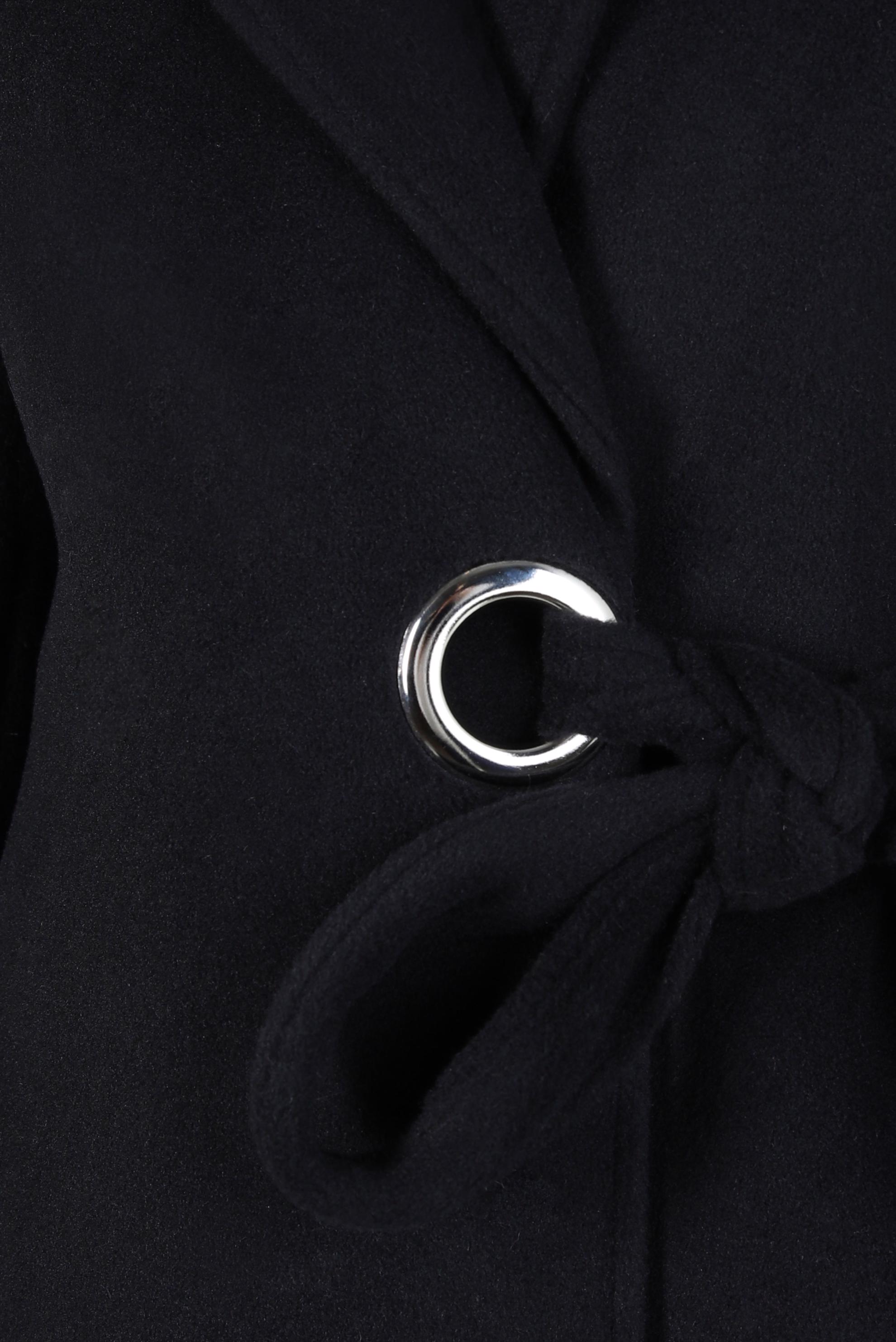 Tesettür giyim SİYAH KUŞAKLI KABAN 90411