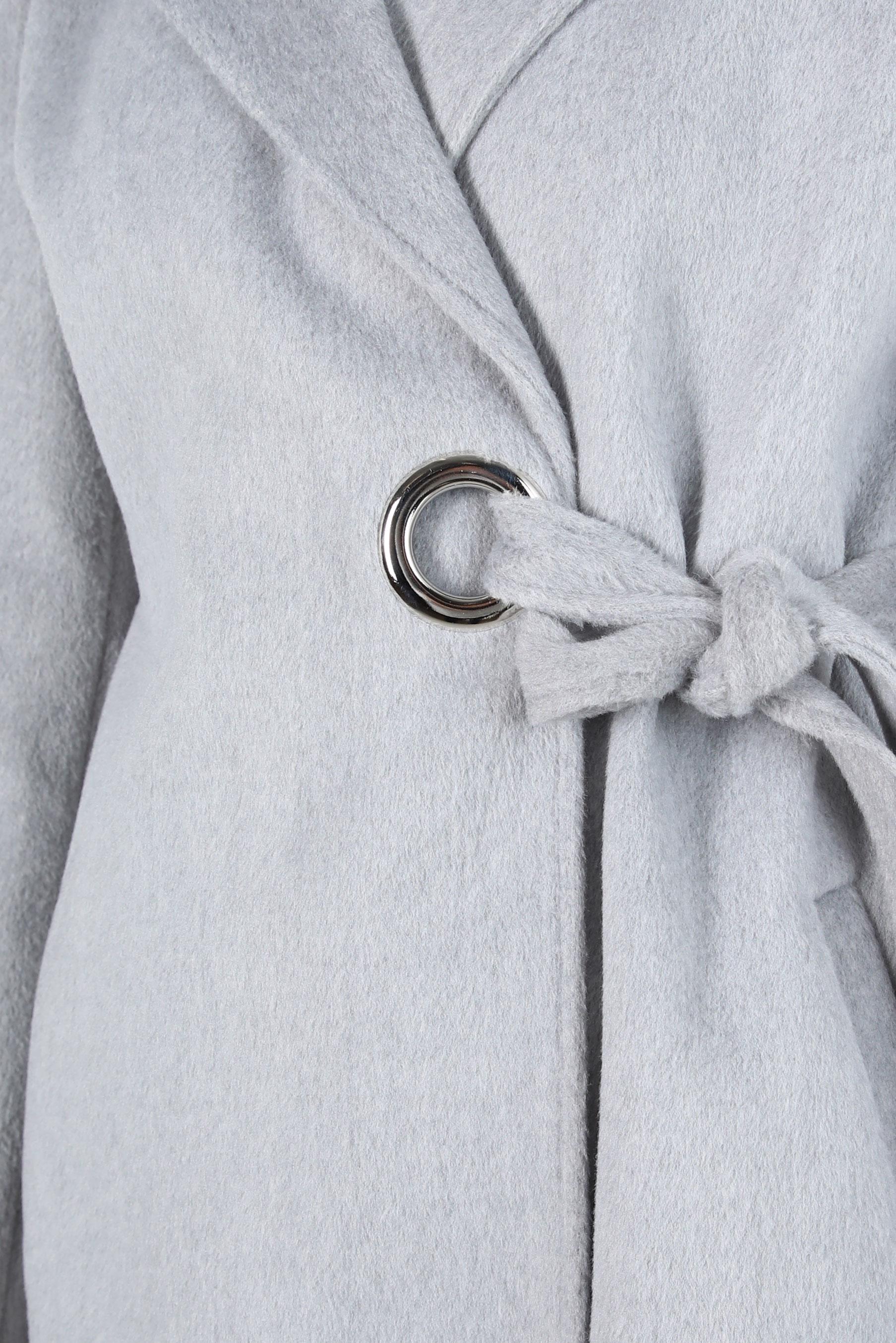 Tesettür giyim GRİ KUŞAKLI KABAN 90411