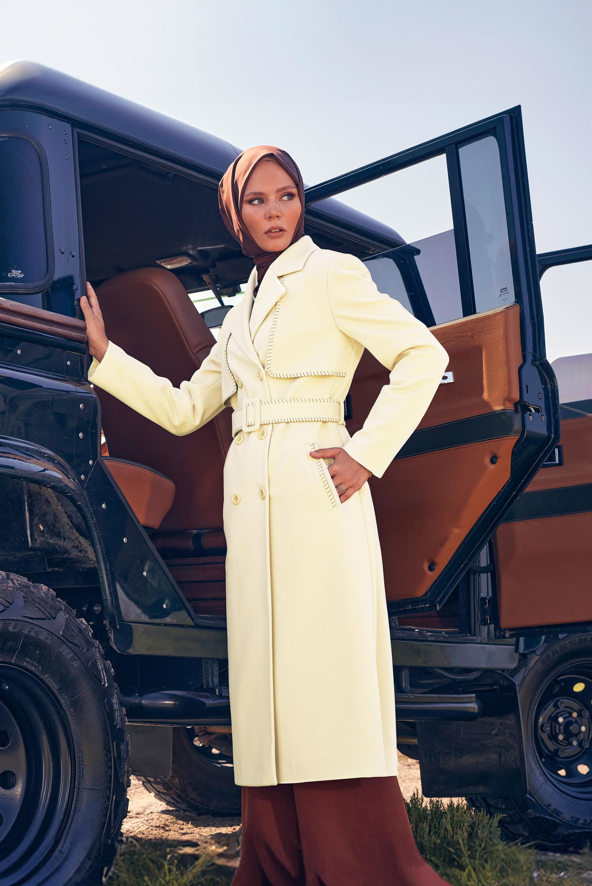 Vêtements hijab ÉCRUE CABAN CEINTURE 90415