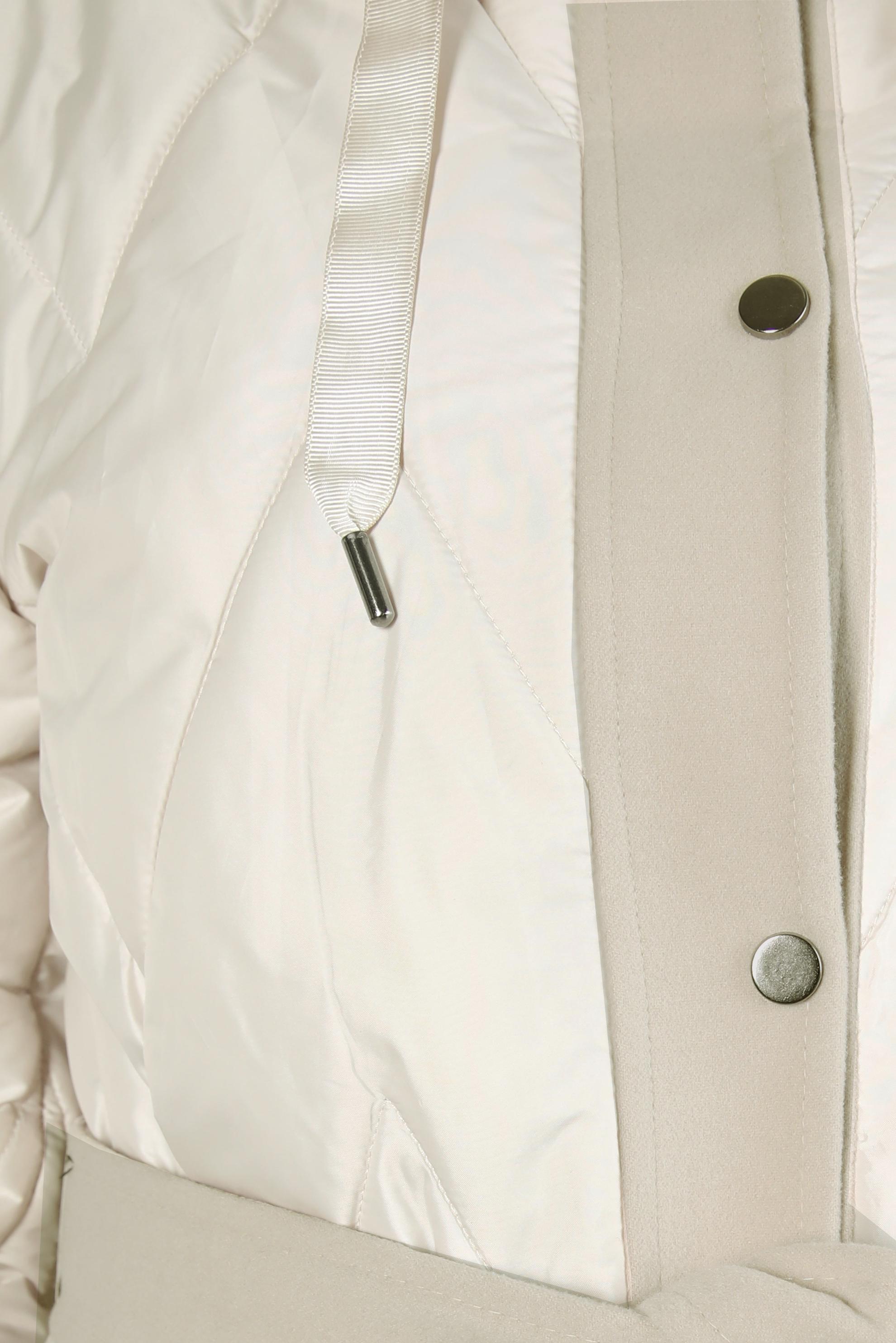 Tesettür giyim BEJ KAPÜŞONLU KUŞAKLI KABAN 90422