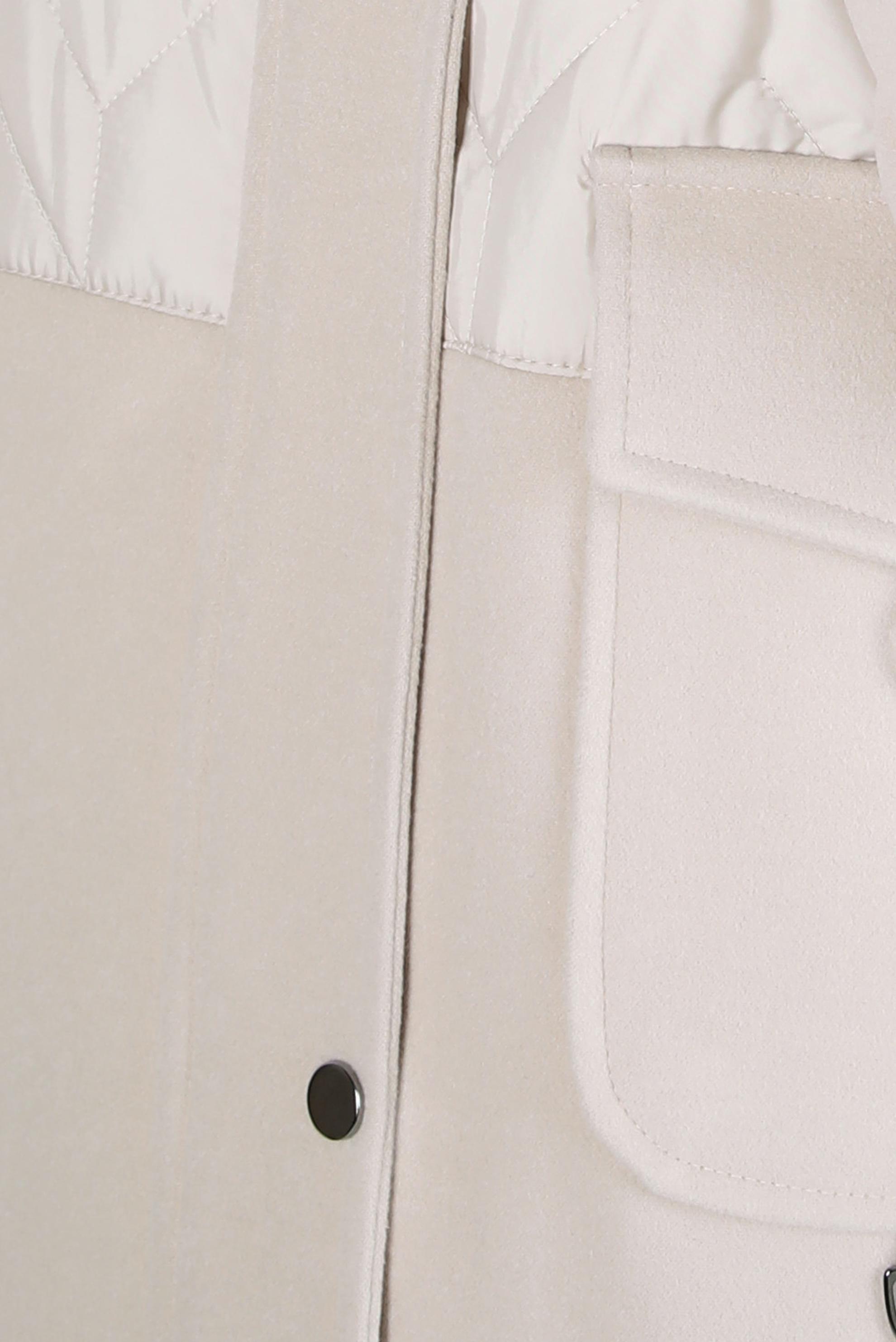 Tesettür giyim BEJ KAPÜŞONU KÜRKLÜ KABAN 90427