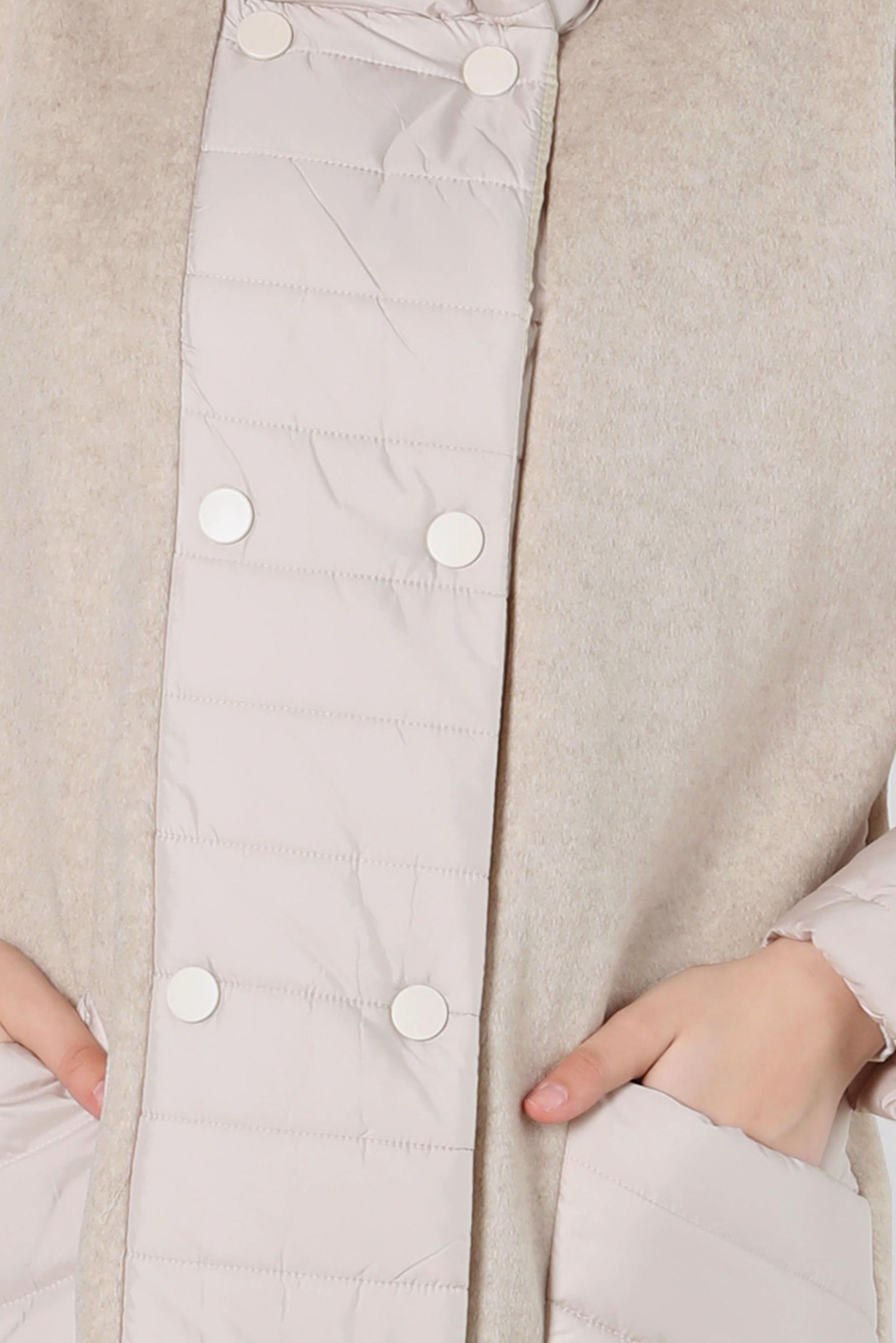 Hijab clothing ECRU HOODED COAT 90429