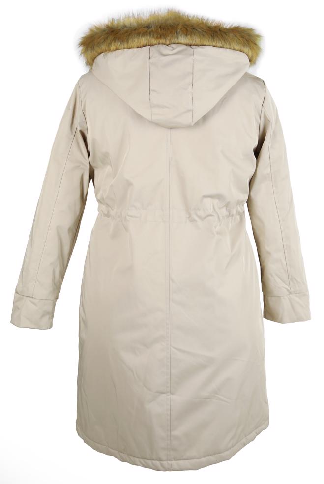 Hijab clothing BEIGE HOODED COAT 90436 - ALVİNA