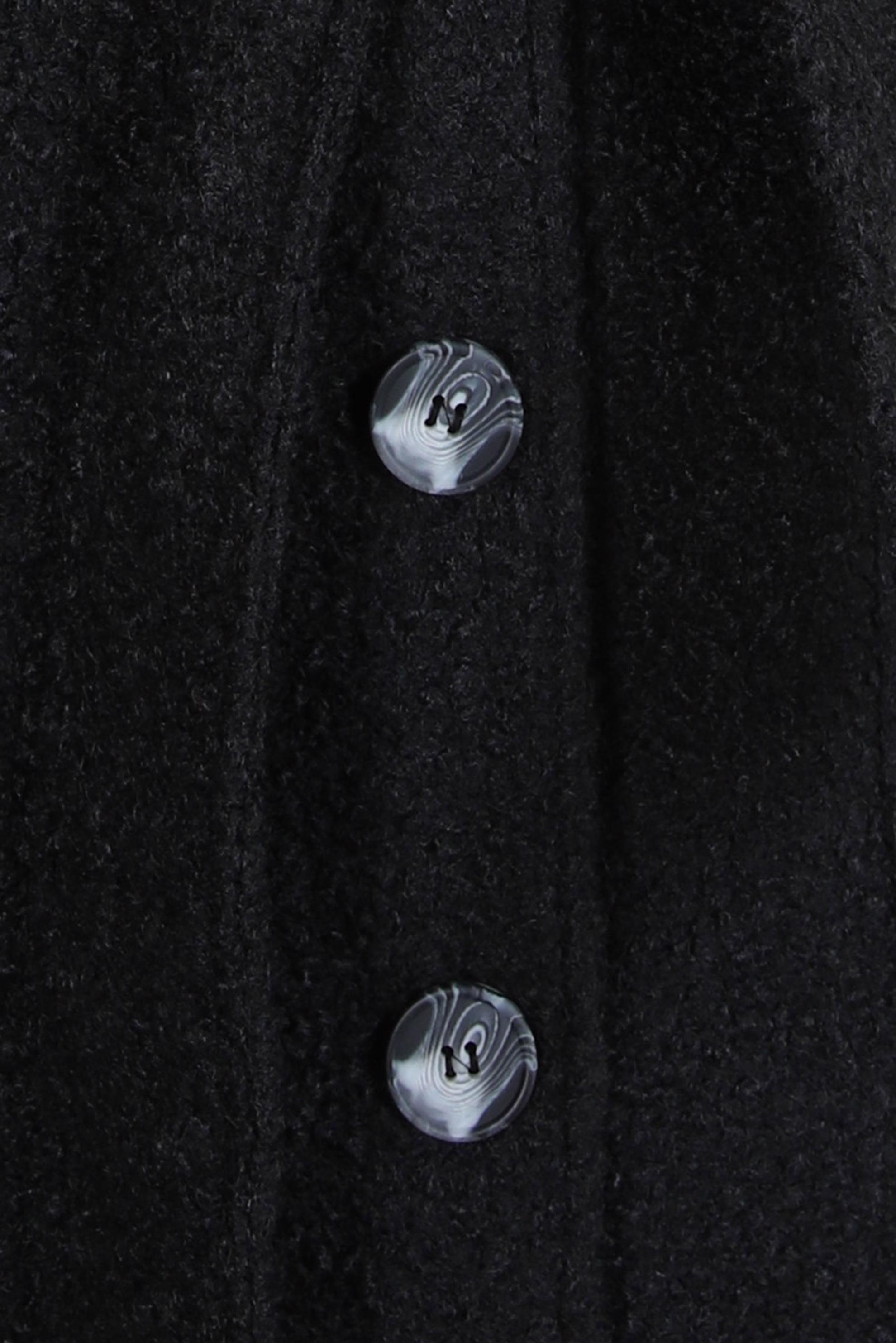 Tesettür giyim SİYAH KUŞAKLI KABAN 90444