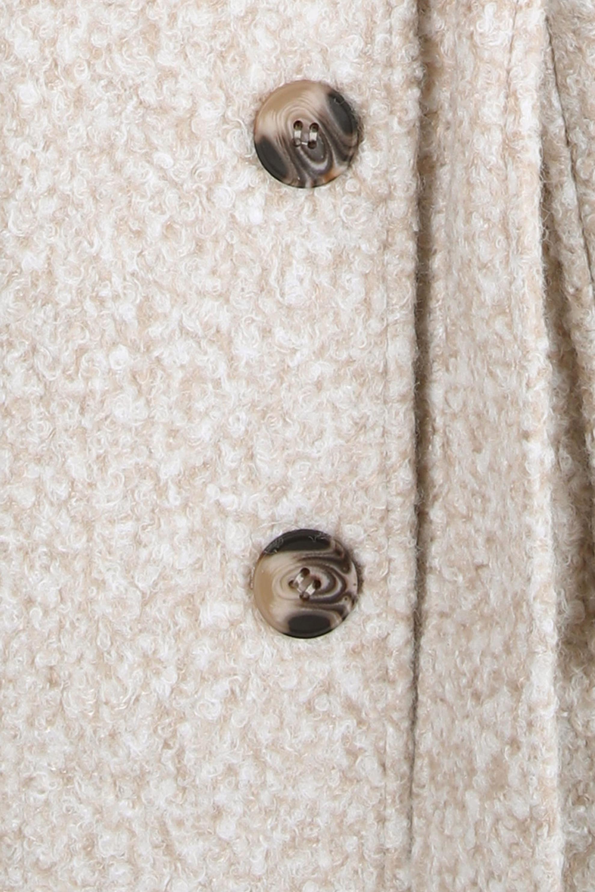 Tesettür giyim BEJ KUŞAKLI KABAN 90444