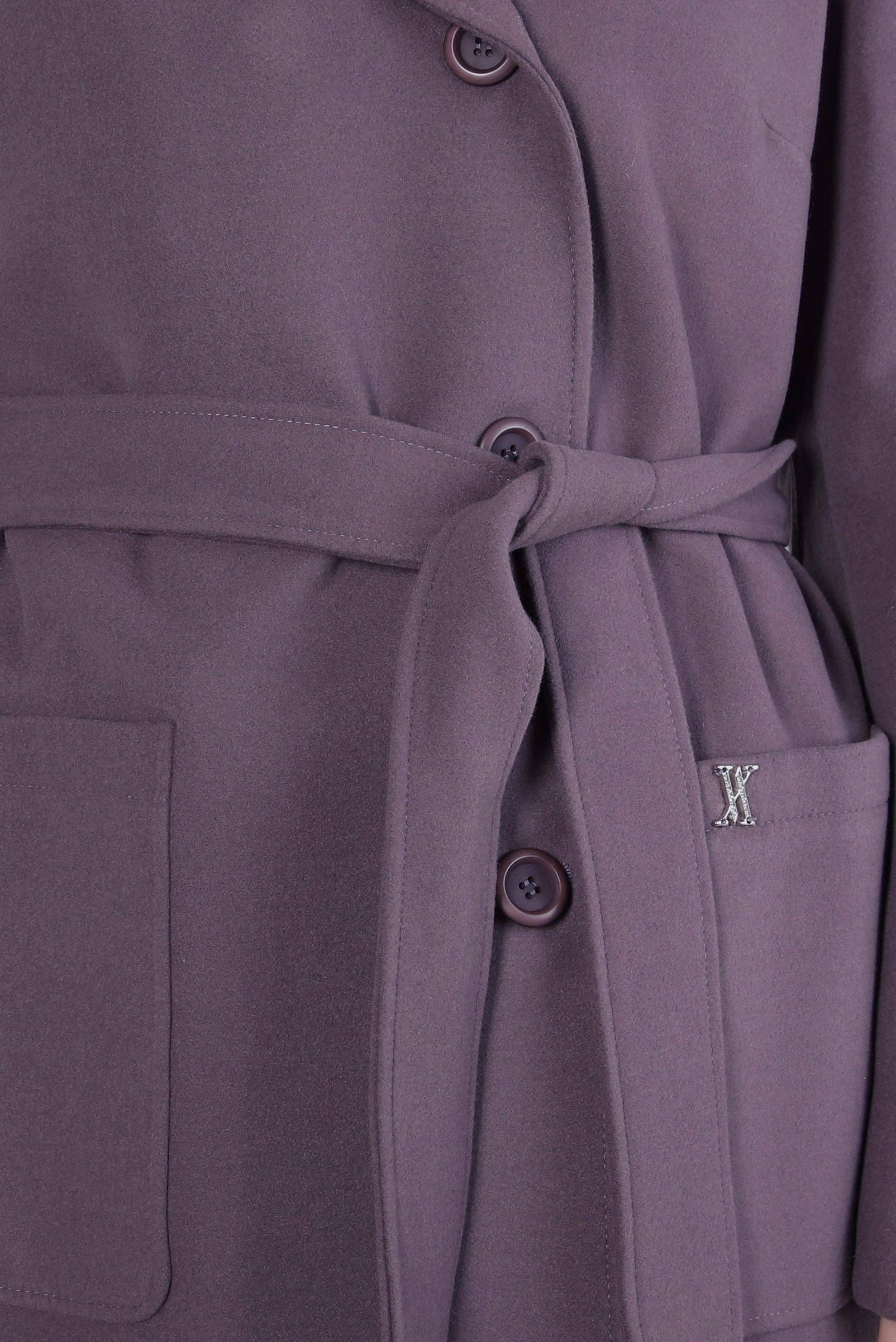 Tesettür giyim MOR KUŞAKLI KABAN 90445