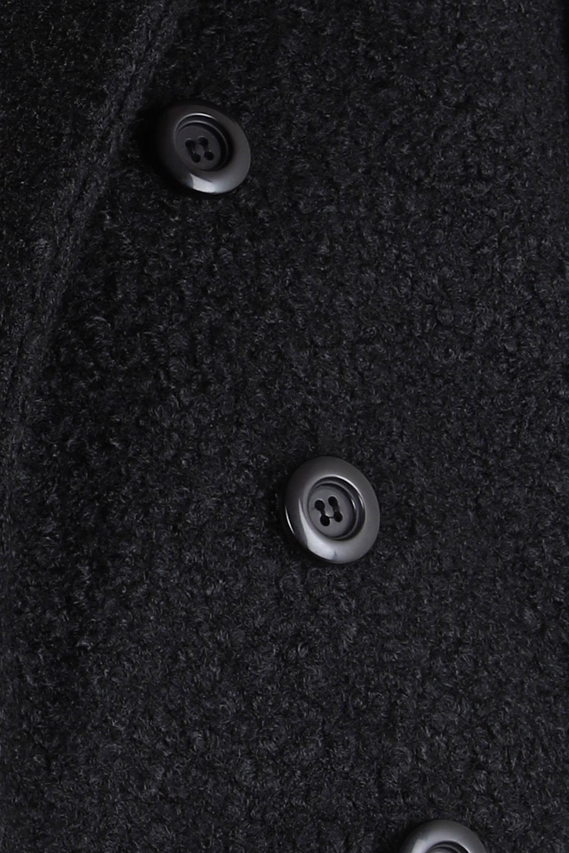 Tesettür giyim SİYAH YAKA DETAYLI KUŞAKLI KABAN 90446