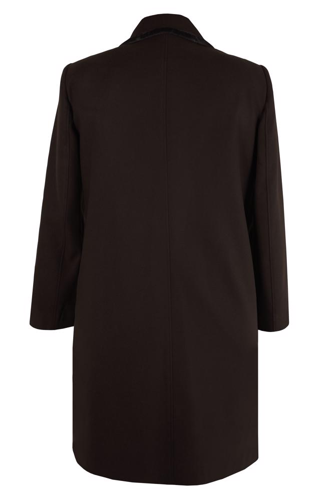 Hijab clothing BROWN COAT WITH ACCESSORY DETAIL 90451 - ALVİNA