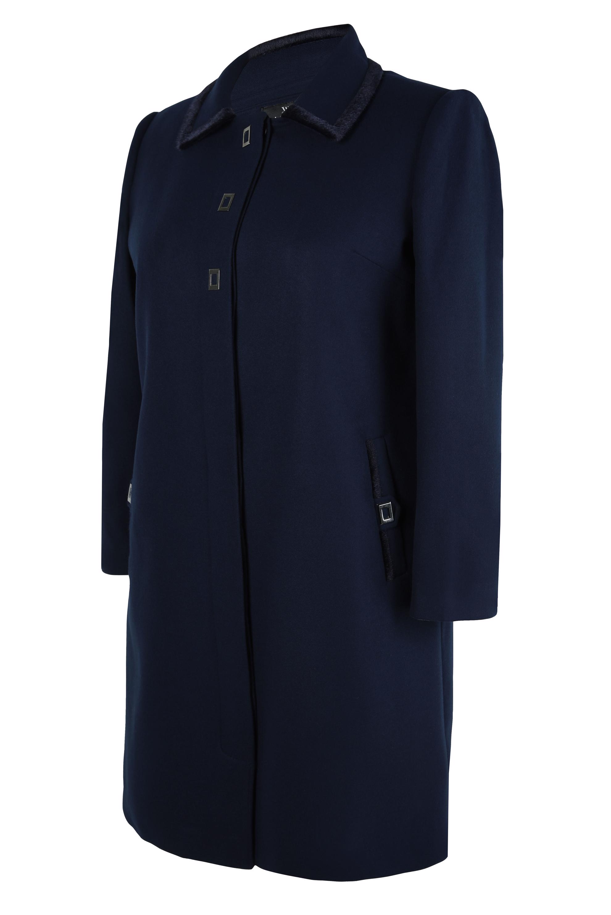 Tesettür giyim LACİVERT AKSESUAR DETAYLI KABAN 90451