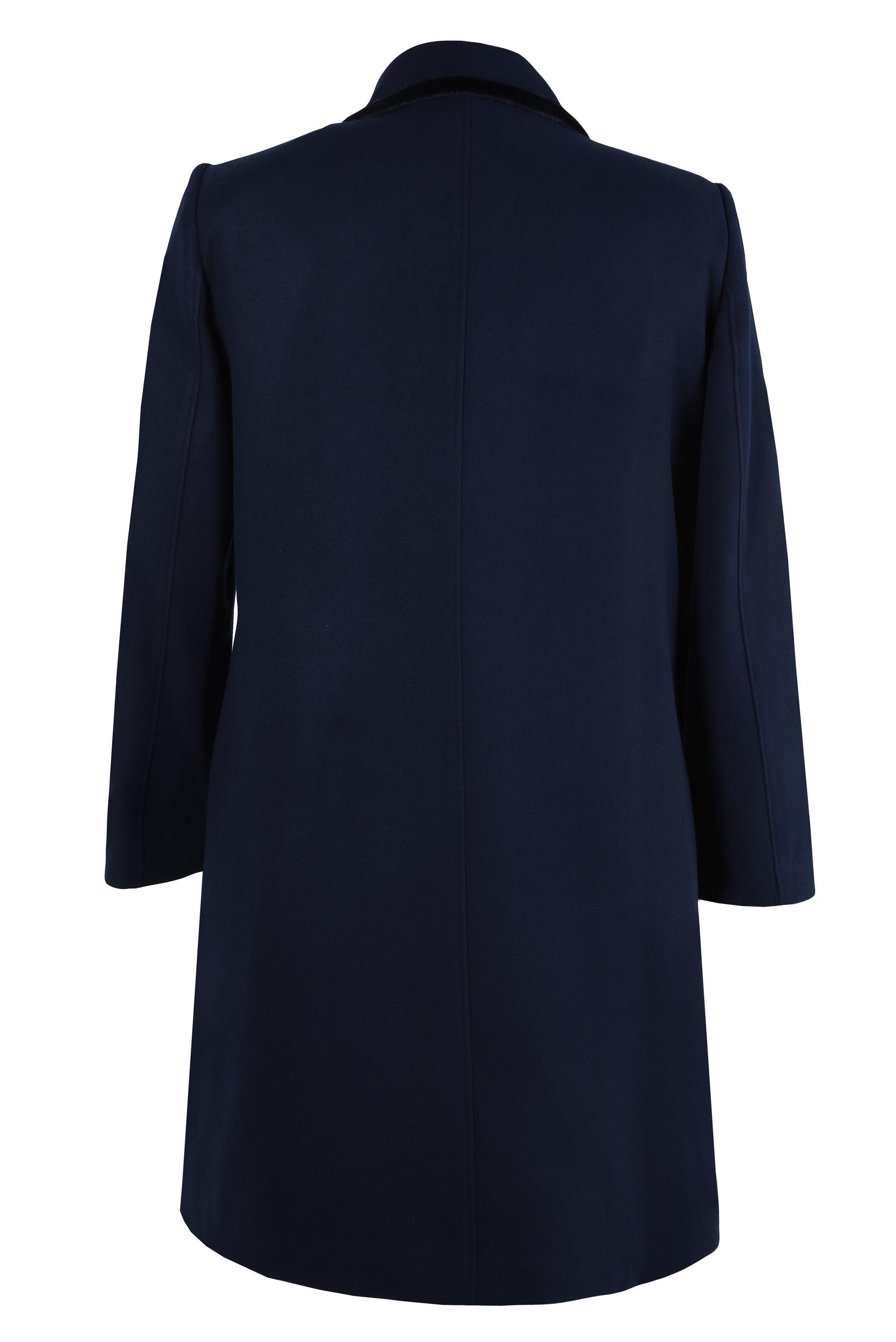 Tesettür giyim LACİVERT AKSESUAR DETAYLI KABAN 90451