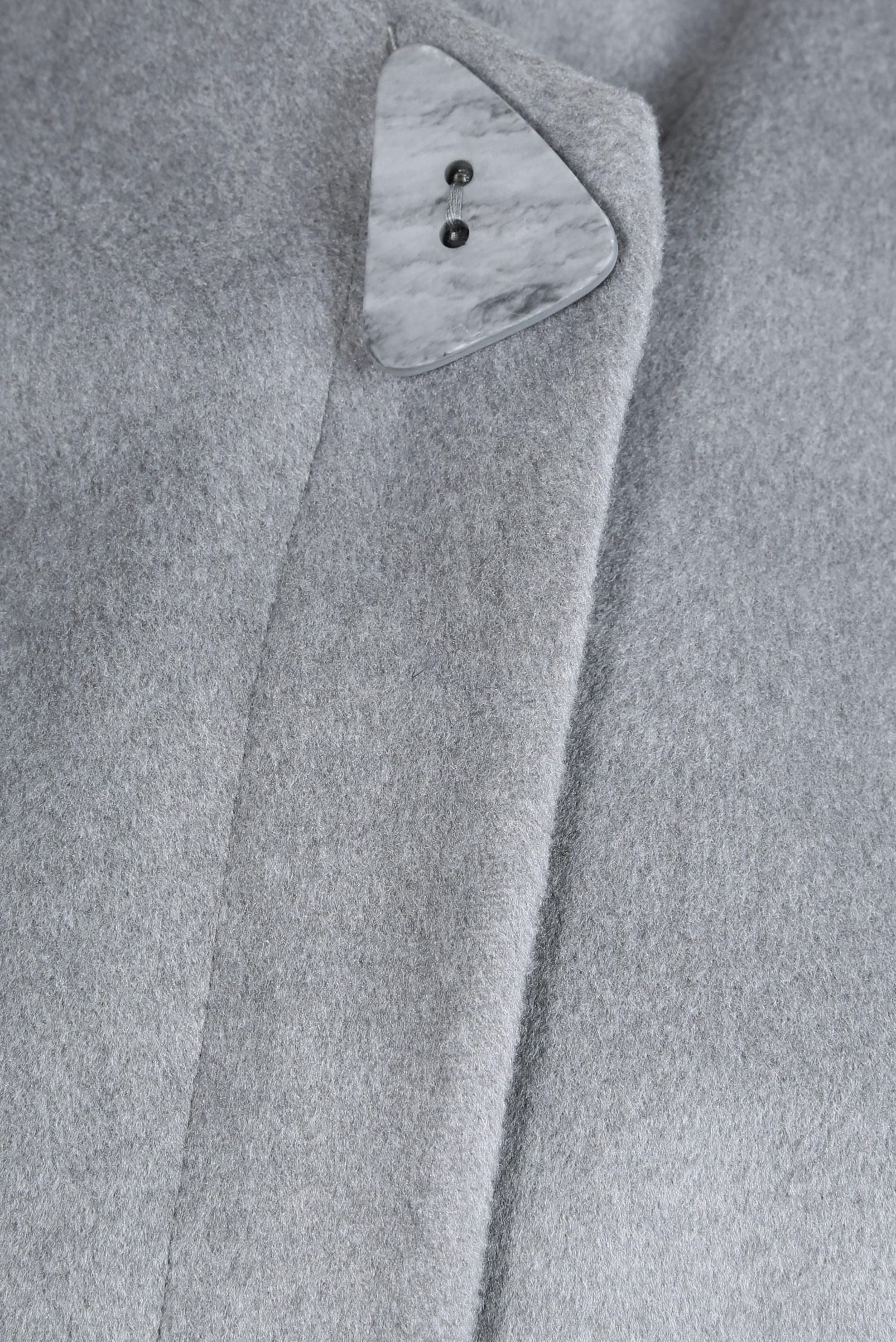 Tesettür giyim GRİ KUŞAKLI AKSESUAR DETAYLI KABAN 90453