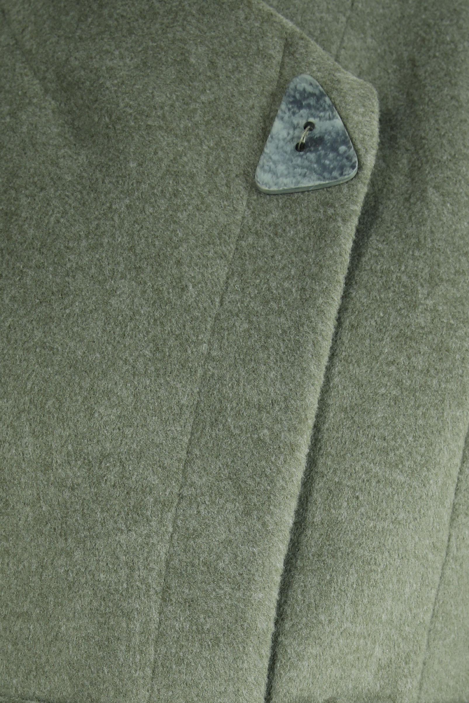 Tesettür giyim HAKİ KUŞAKLI AKSESUAR DETAYLI KABAN 90453