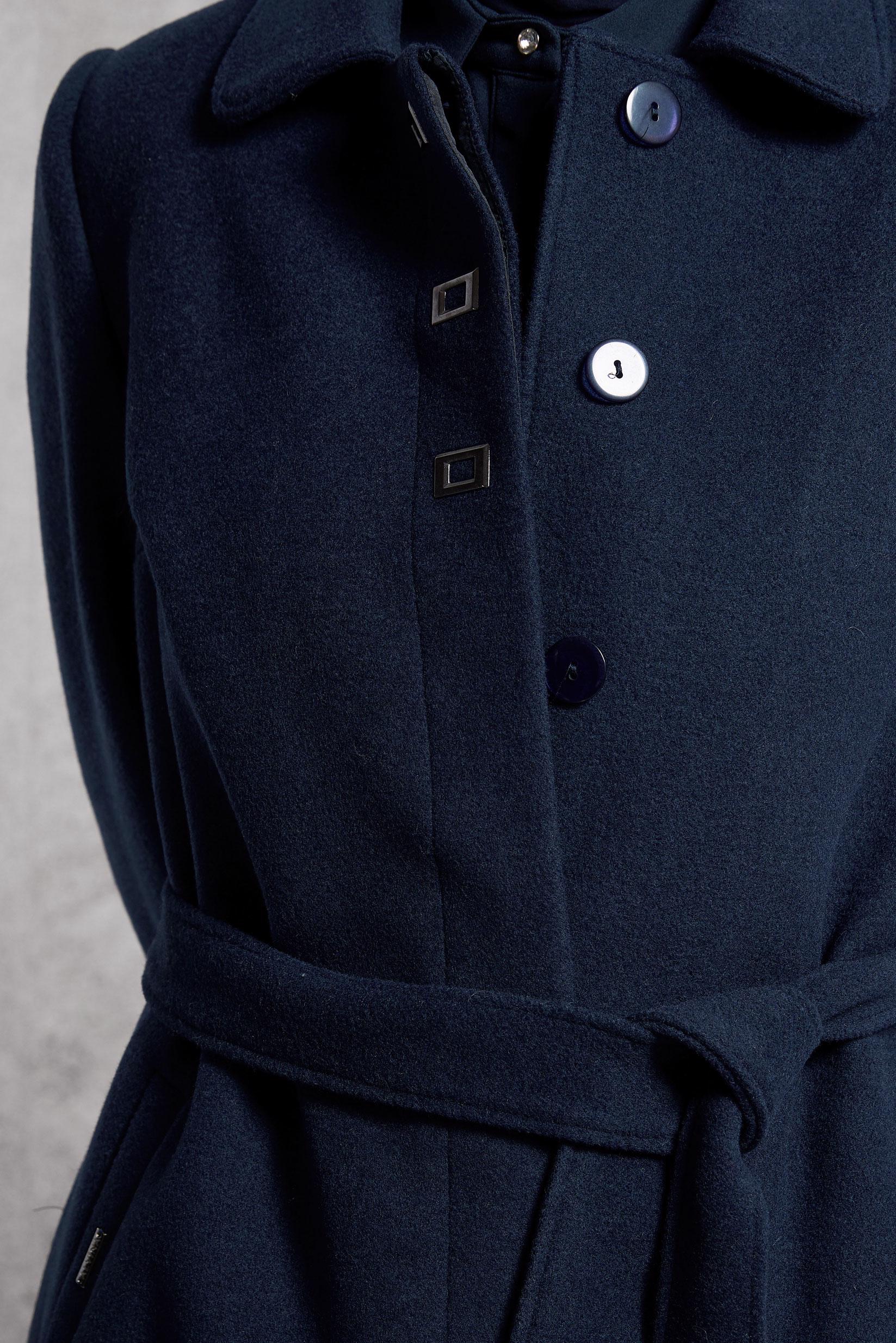 Tesettür giyim LACİVERT KUŞAKLI DÜĞMELİ KABAN 90456