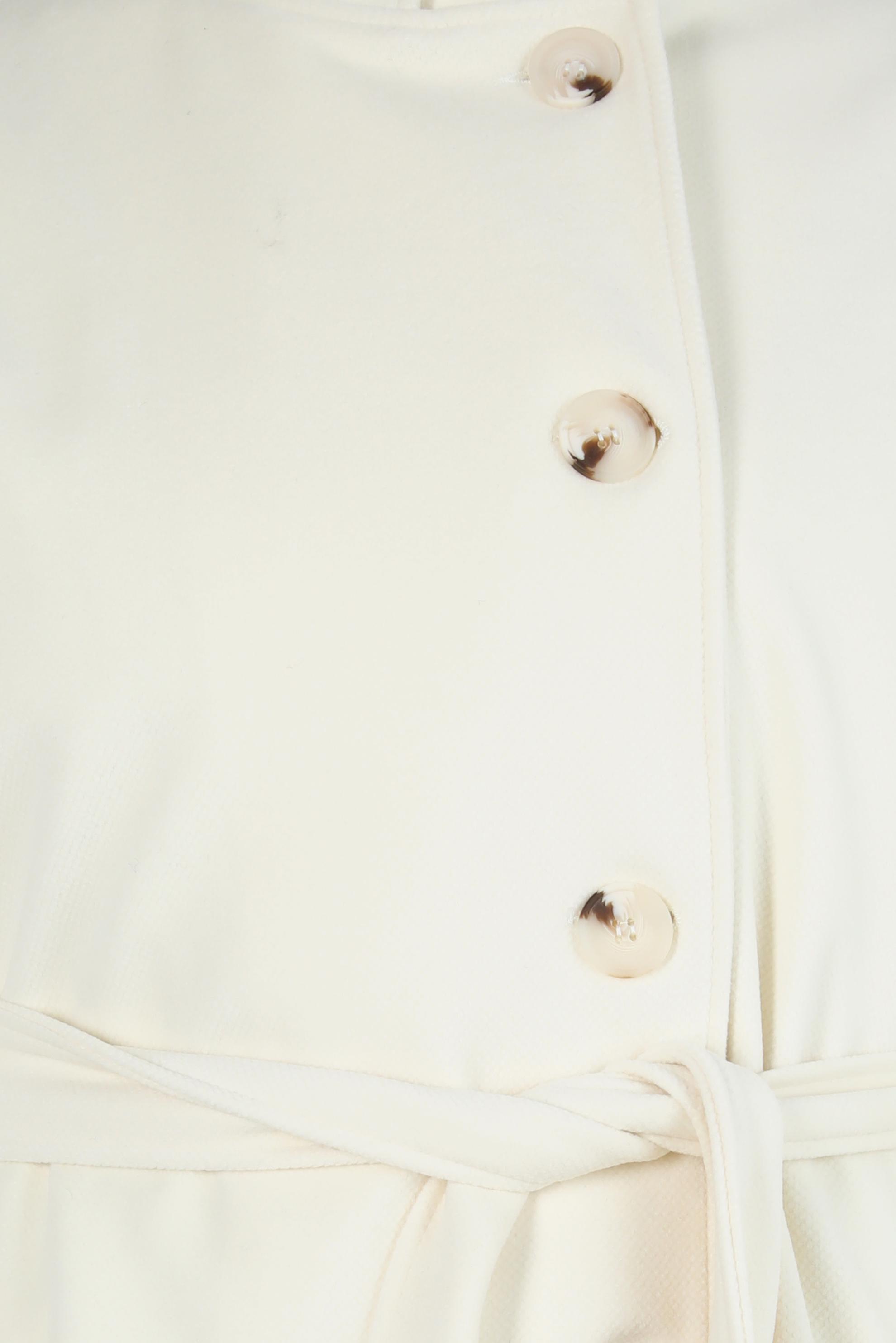 Tesettür giyim EKRU KUŞAKLI KABAN 90457