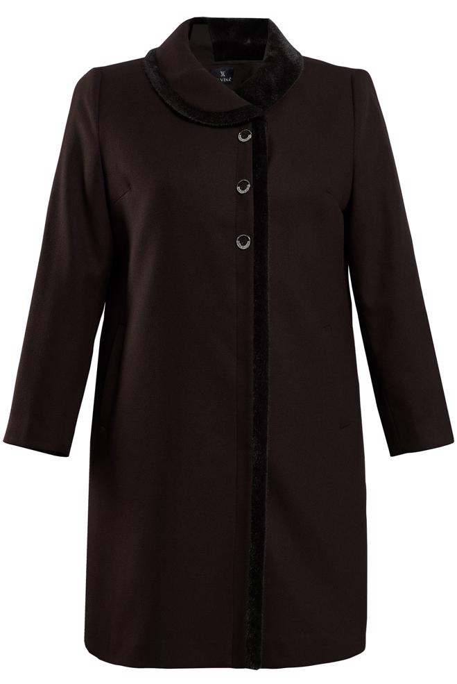 Hijab clothing BROWN PLUS SIZE COAT 90460 - ALVİNA