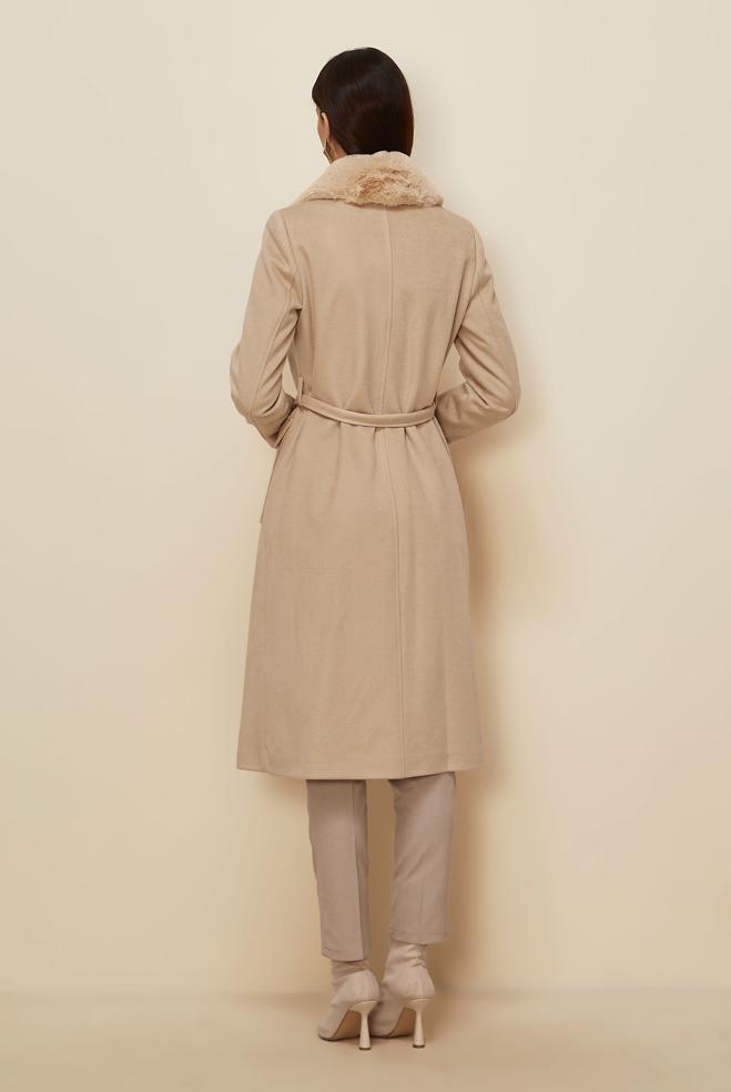 Tesettür giyim BEJ 90463 8548 KABAN 38-46 TEK 40 - ALVİNA