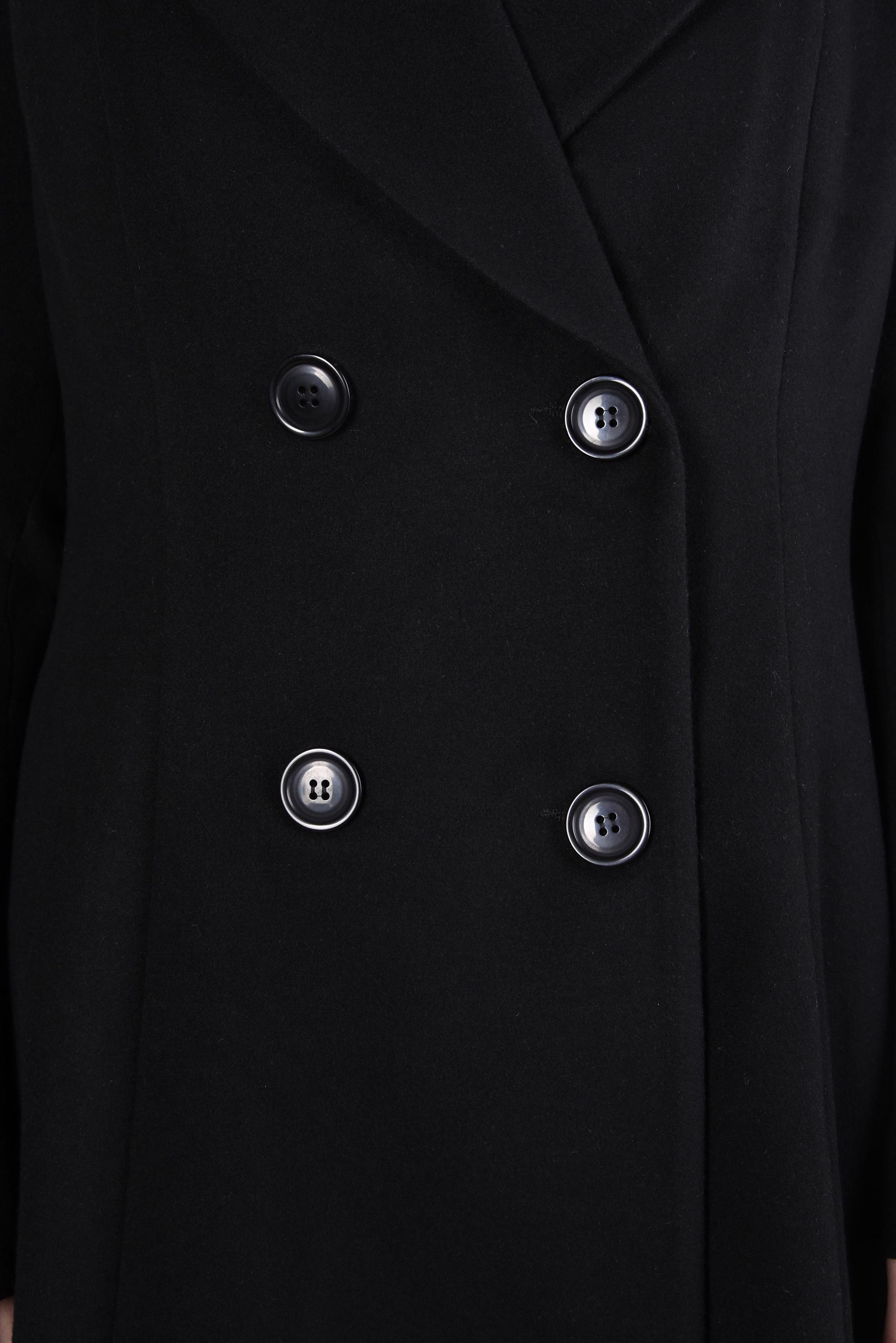 Tesettür giyim SİYAH KRUVAZE YAKA KABAN 90472