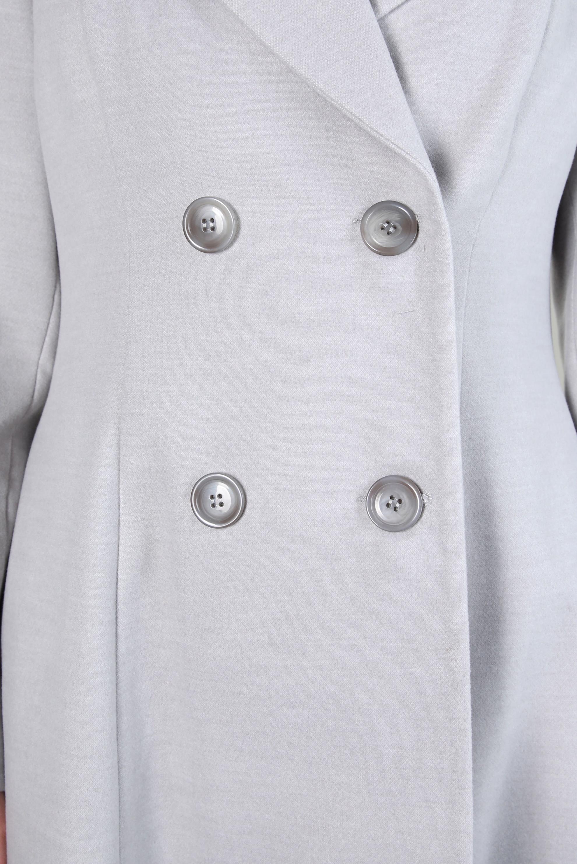 Tesettür giyim GRİ KRUVAZE YAKA KABAN 90472