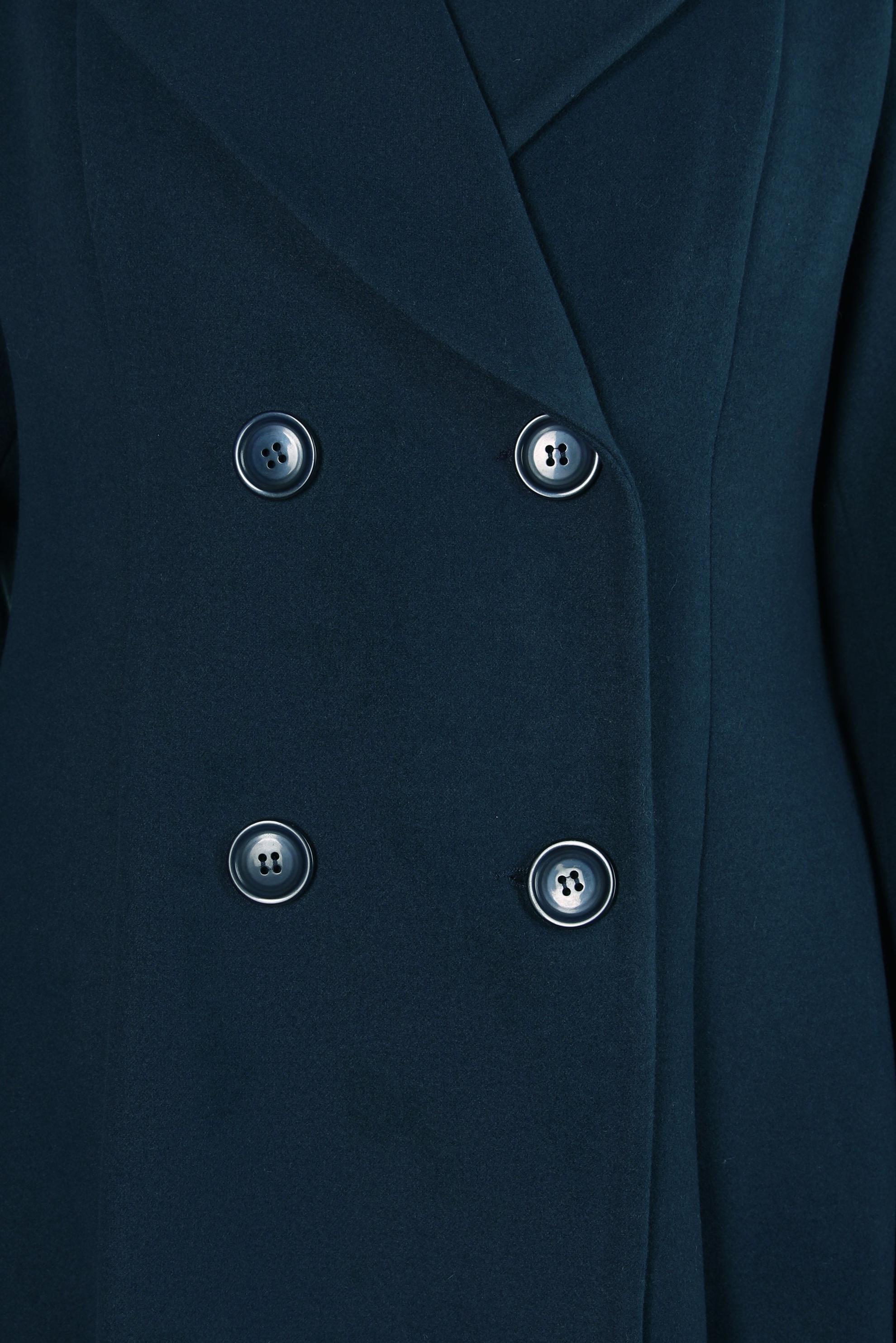 Tesettür giyim LACİVERT KRUVAZE YAKA KABAN 90472