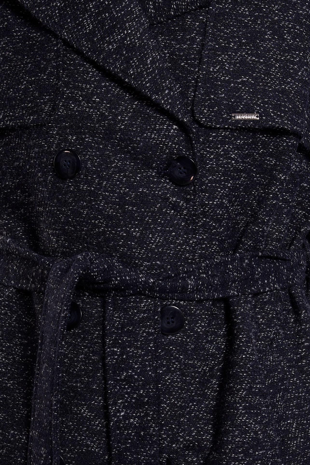 Tesettür giyim LACİVERT KUŞAKLI KABAN 90474