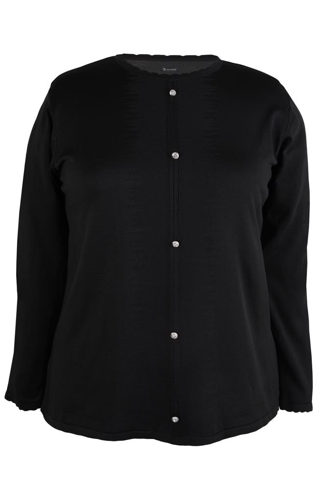 Vêtements hijab NOIR PULL EN MAILLE 20488 - ALVİNA